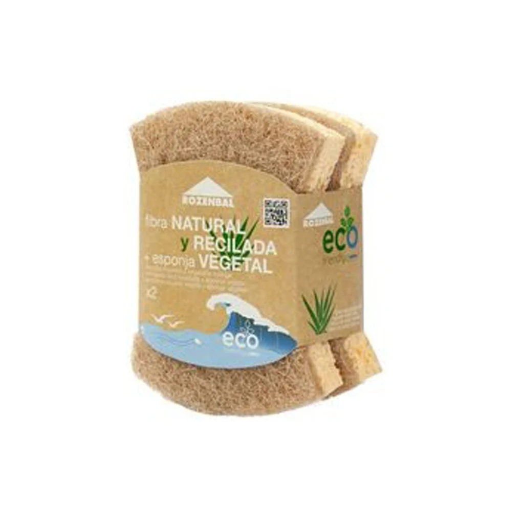 10 Estropajos con esponja vegetal Ergo Eco Friendly ROZENBAL (5 Packs de 2) - Image 2