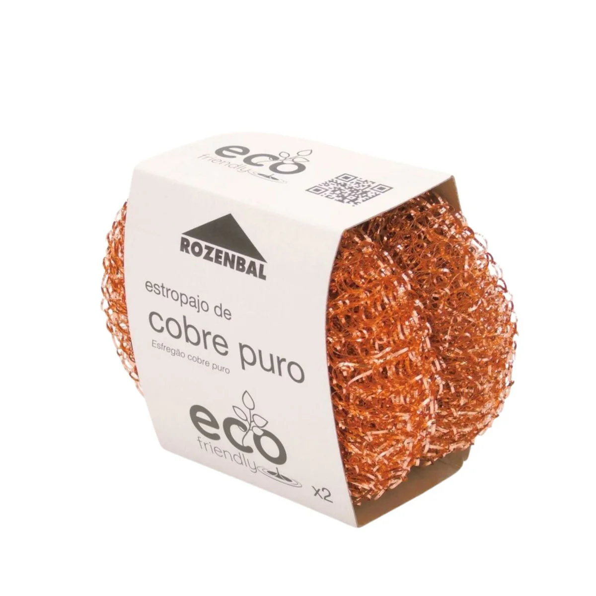 6 Estropajos de cobre puro Eco Friendly ROZENBAL (3 Packs de 2) - Image 2