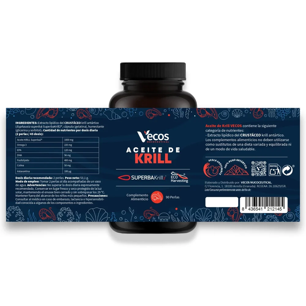 Aceite de krill Vecos 90 perlas - Image 5