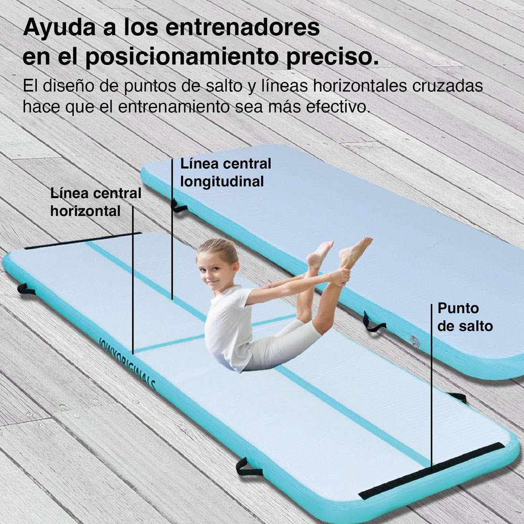 Airtrack 400x100x10cm Colchoneta Inflable, Color Azul - Image 2