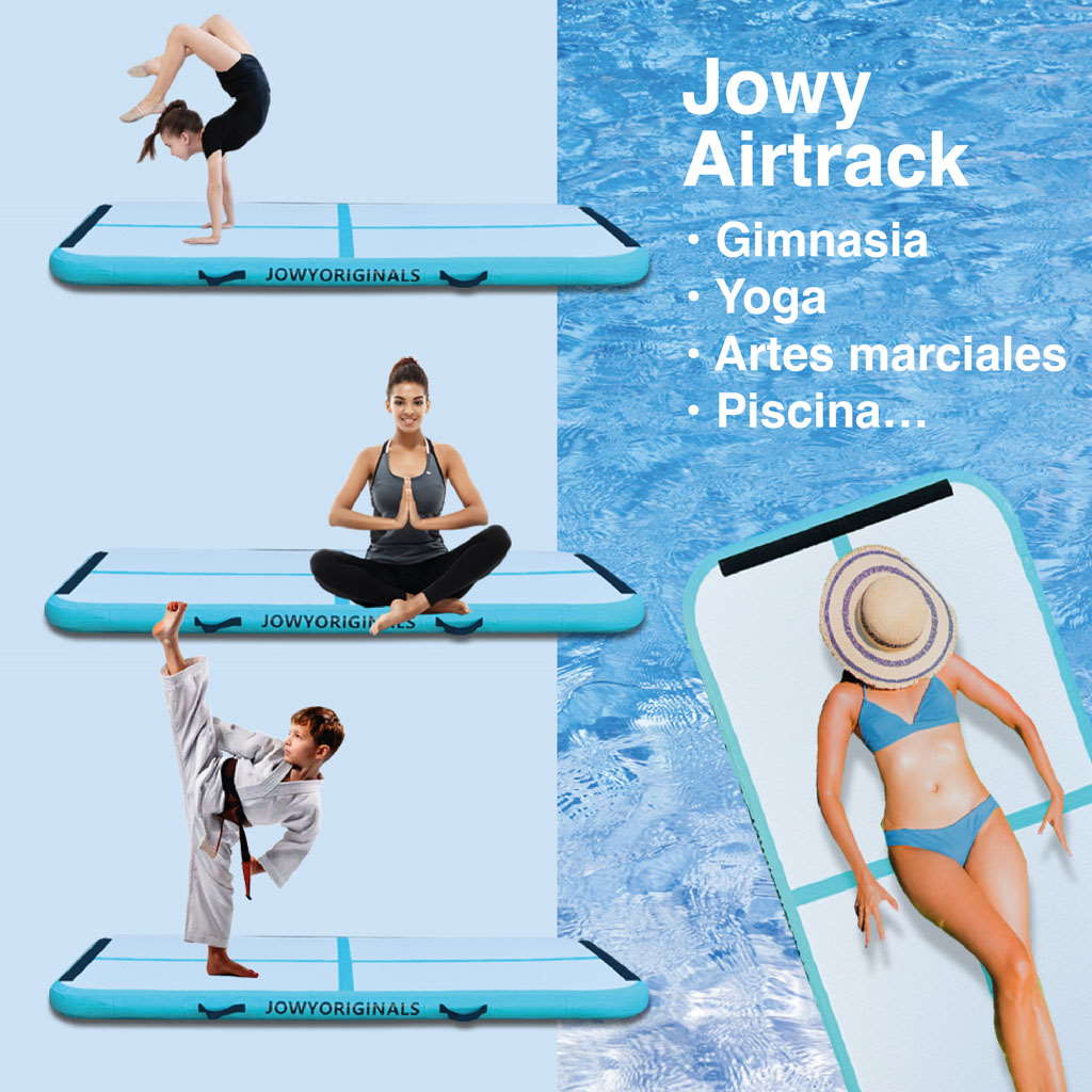 Airtrack 400x100x10cm Colchoneta Inflable, Color Azul - Image 6