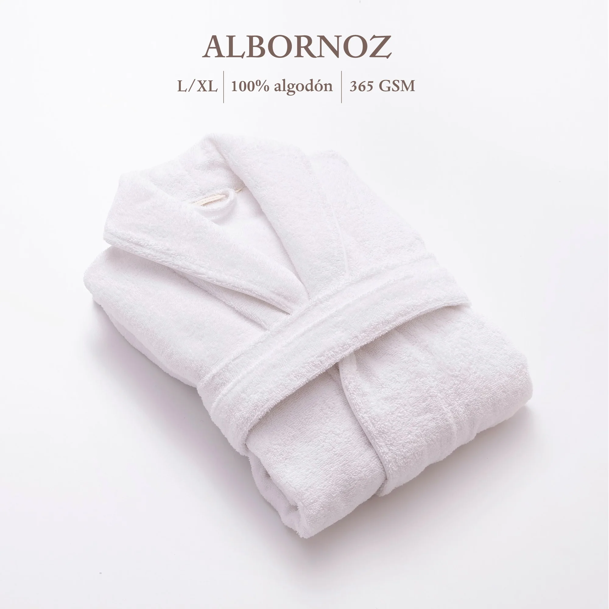 Albornoz L/xl 100% Algodón 360gsm Blanco Scalpers Home - Image 2