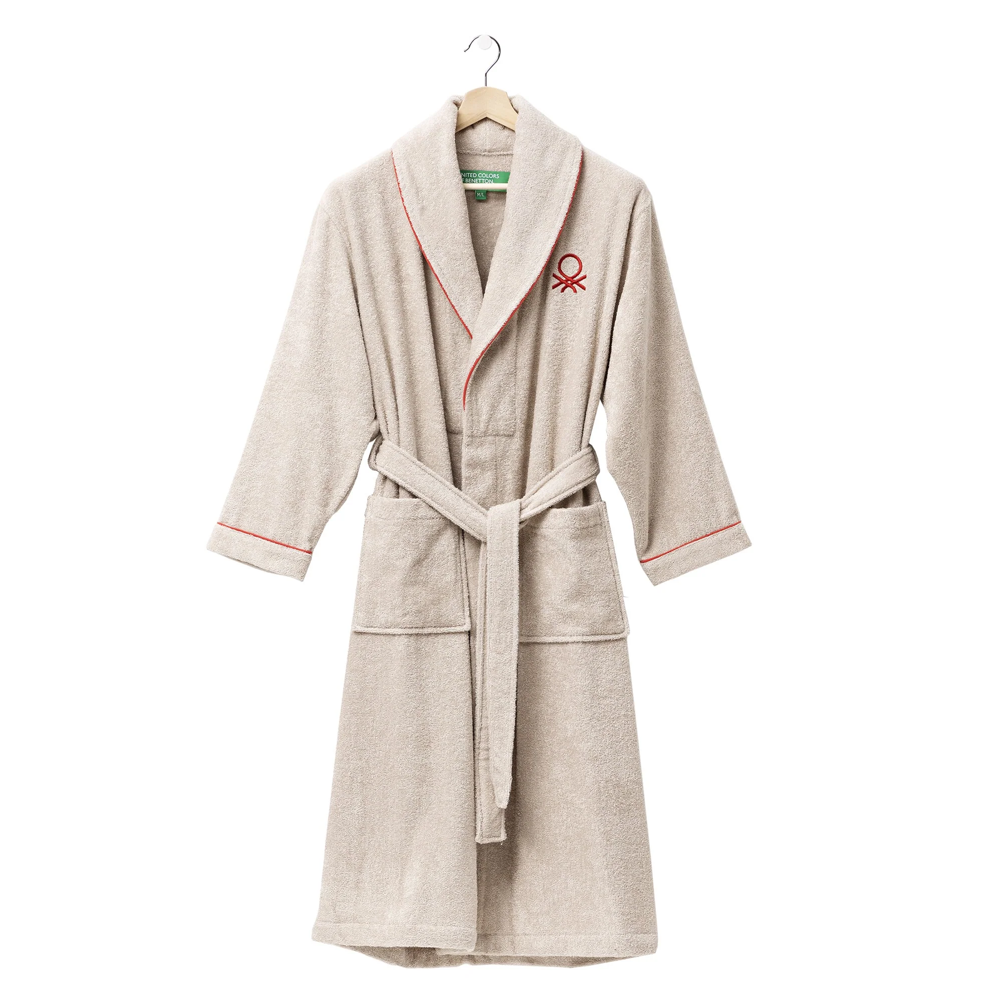 Albornoz L/xl 360gsm 100%algodon Beige Casa Benetton - Image 6