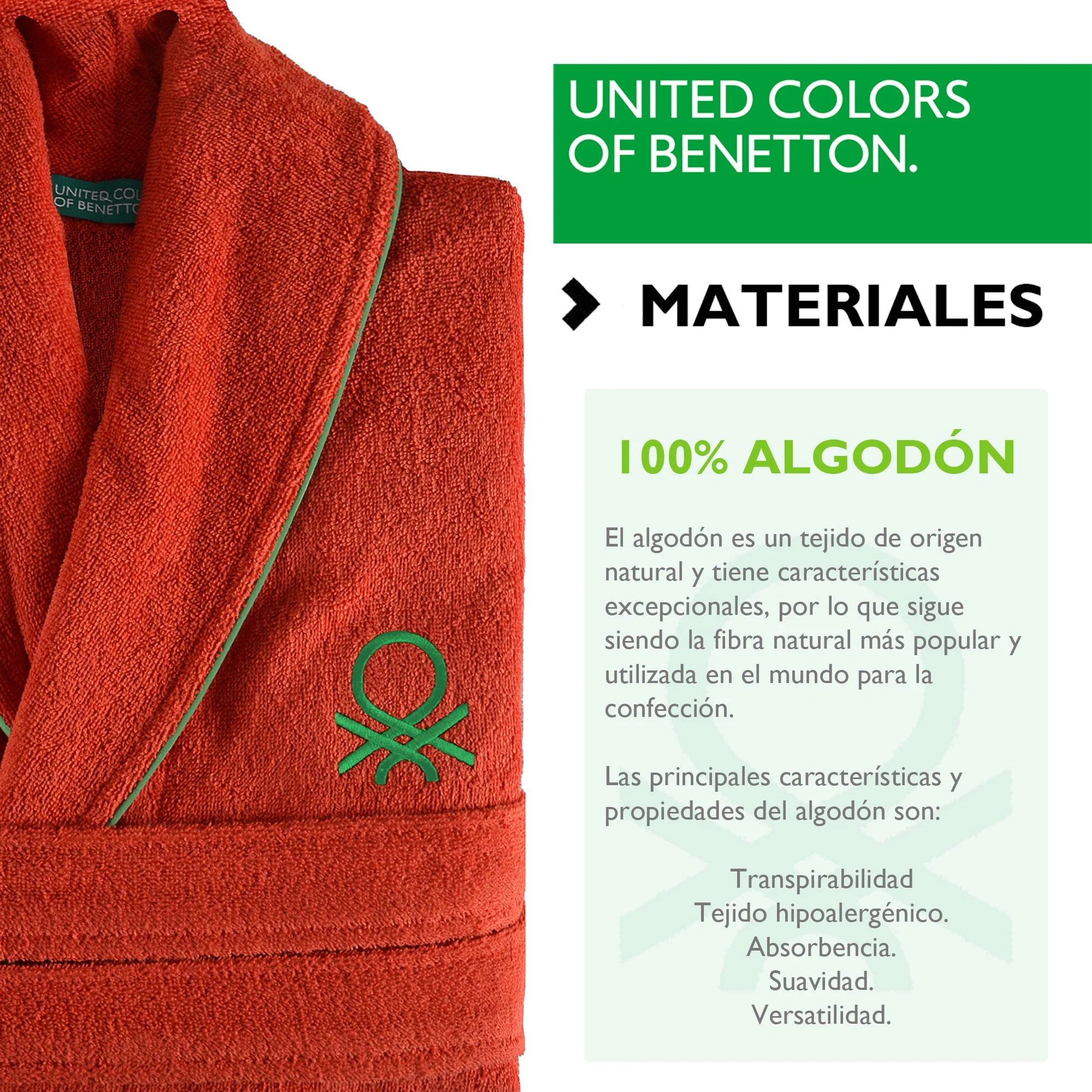 Albornoz S/m 360gsm 100% Algodón (rojo) - Image 6