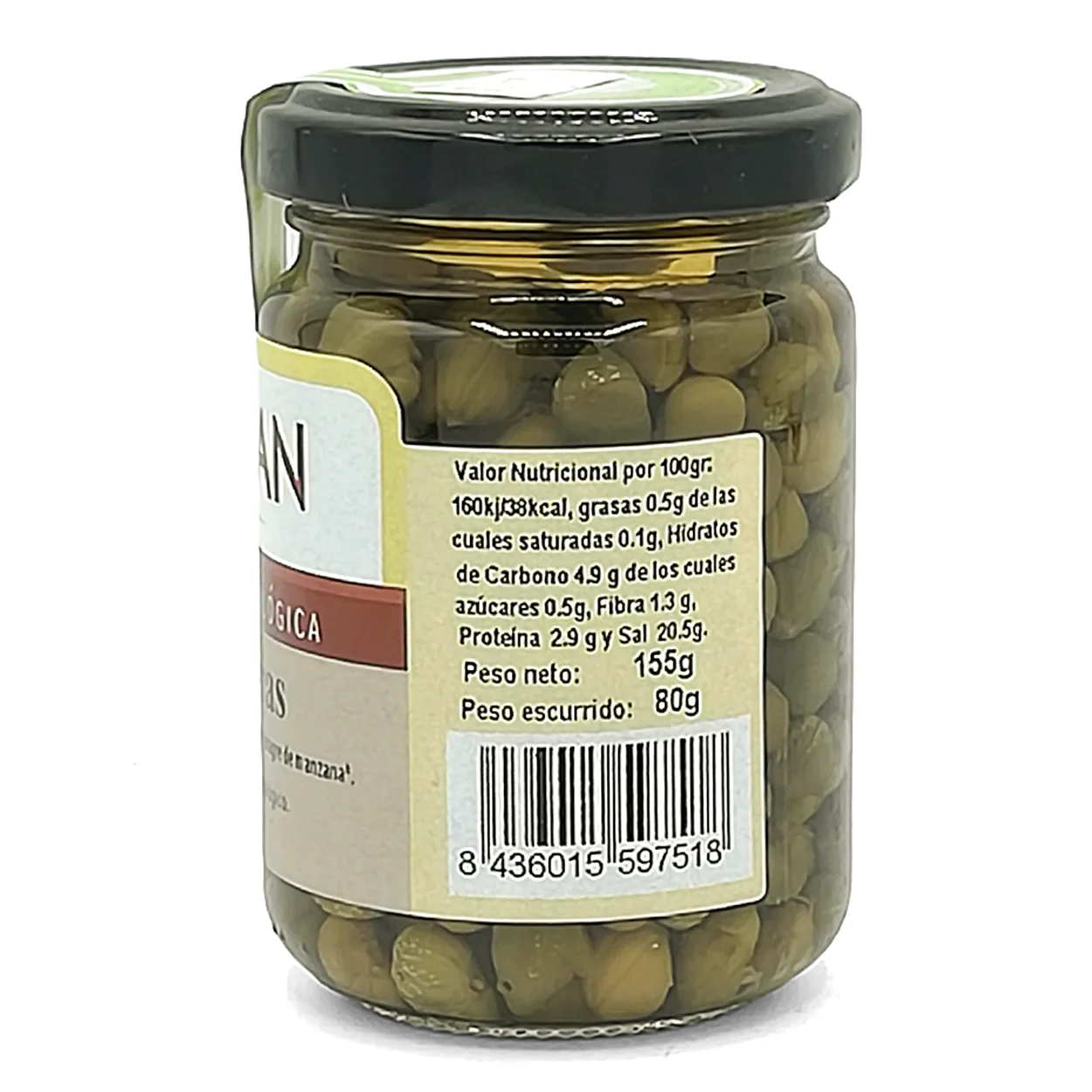 Alcaparras En Vinagre De Manzana Eco Bionsan 80g - Image 2