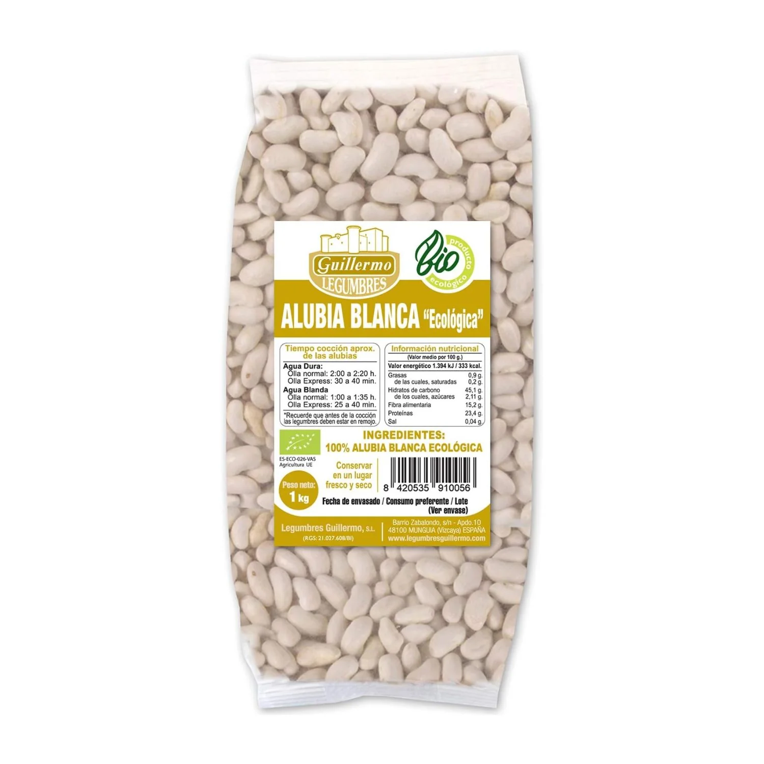 Alubia Blanca Bio - 1 Kg
