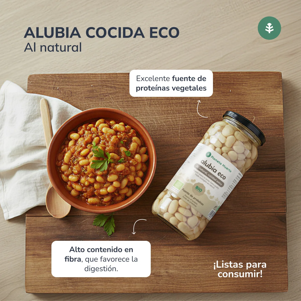 Alubia Cocida ECO Planeta Huerto 580 ml - Image 5