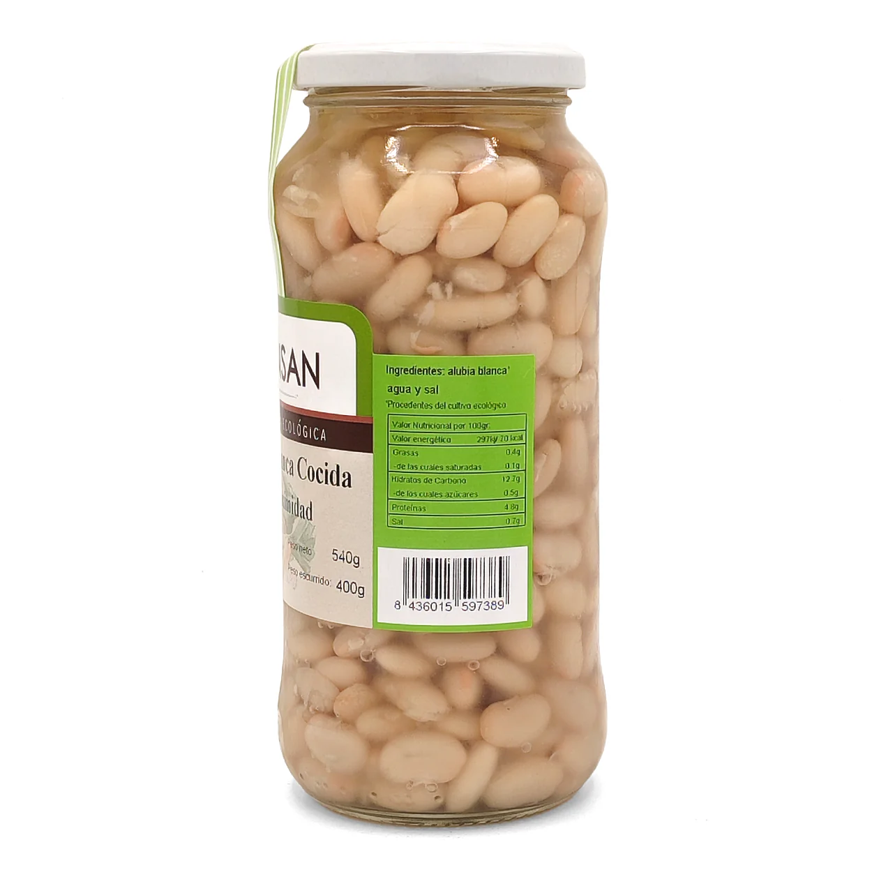 Alubias Blancas Cocidas Eco Bionsan 400gr - Image 2