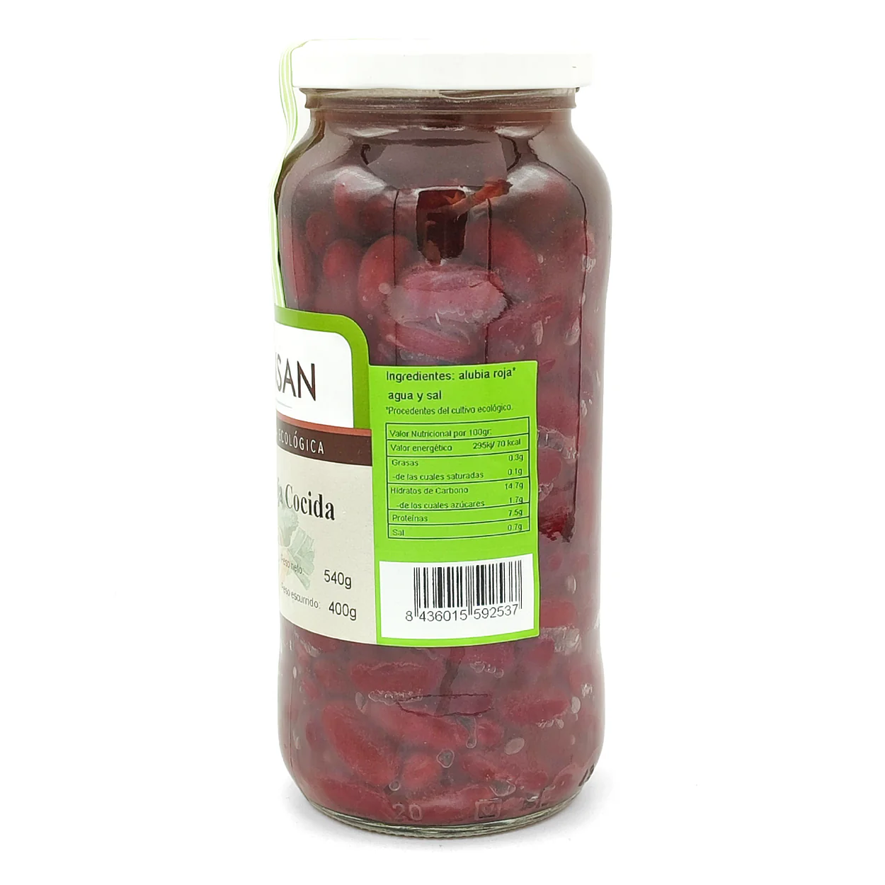 Alubias Rojas Cocidas Eco Bionsan 400gr - Image 2