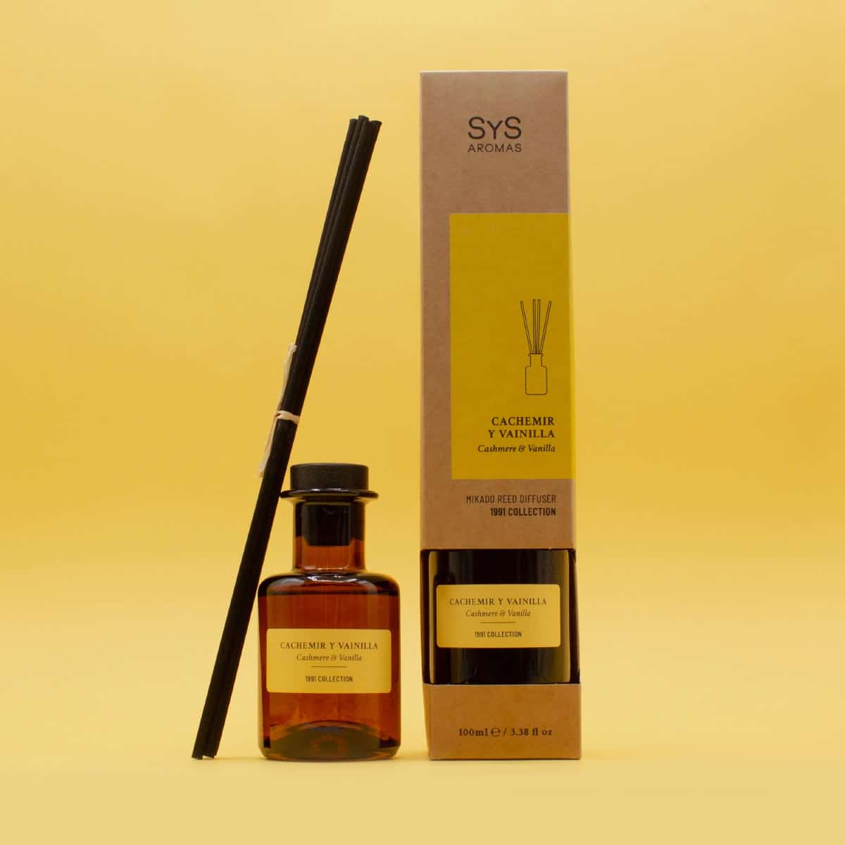 Ambientador Mikado Cachemir y Vainilla 1991 100 ml | Difusor de Varillas | Fragancia Dulce y Elegante | Hogar - Image 3