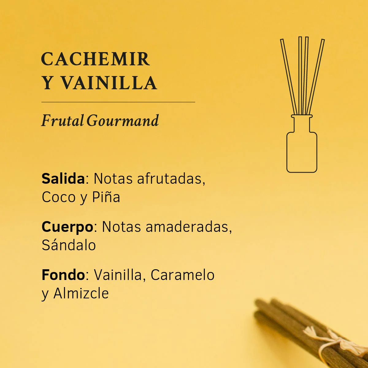 Ambientador Mikado Cachemir y Vainilla 1991 100 ml | Difusor de Varillas | Fragancia Dulce y Elegante | Hogar - Image 5