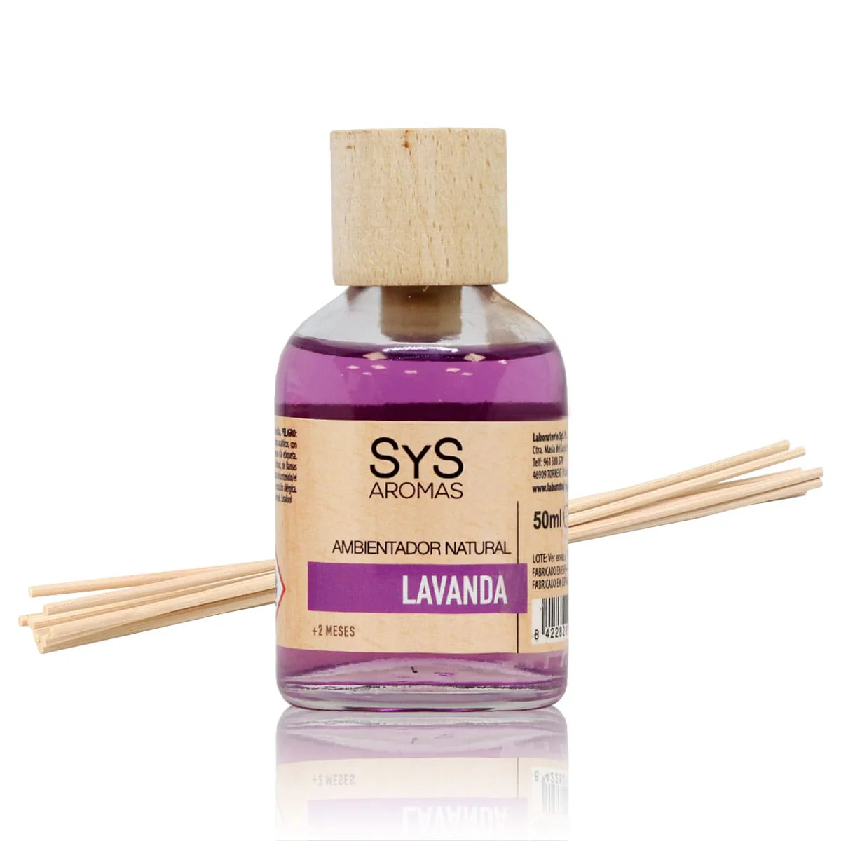 Ambientador Mikado Lavanda 50 ml | Aroma Floral Relajante | Difusor Varillas | Ambiente Calmante