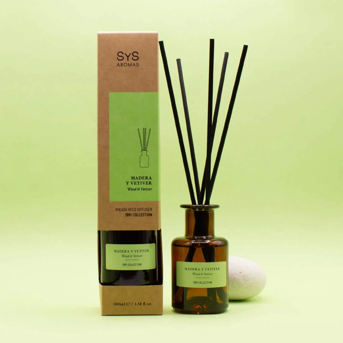 Ambientador Mikado Madera y Vetiver 1991 100 ml | Difusor de Varillas | Fragancia Amaderada y Elegante | Hogar - Image 4