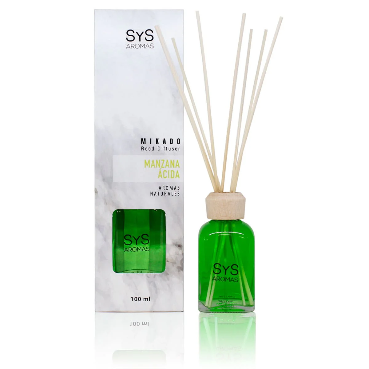 Ambientador Mikado Manzana Ácida 100 ml | Aroma Fresco y Afrutado | Fragancia Energizante | Ambiente Duradero