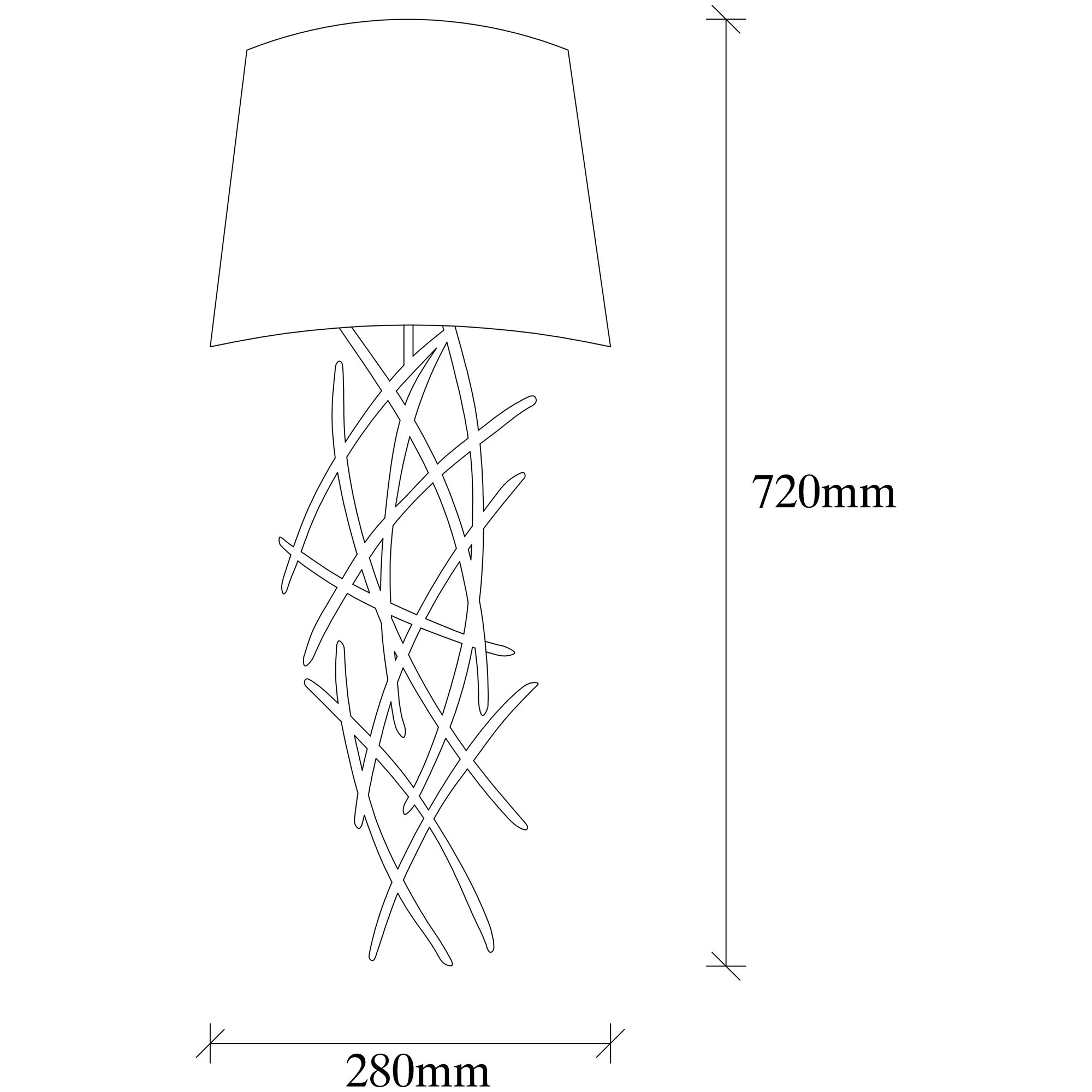 Aplique De Pared, Hierro , Negro, 15x28x72, Casquillo E 27 Max 40 W - Image 2