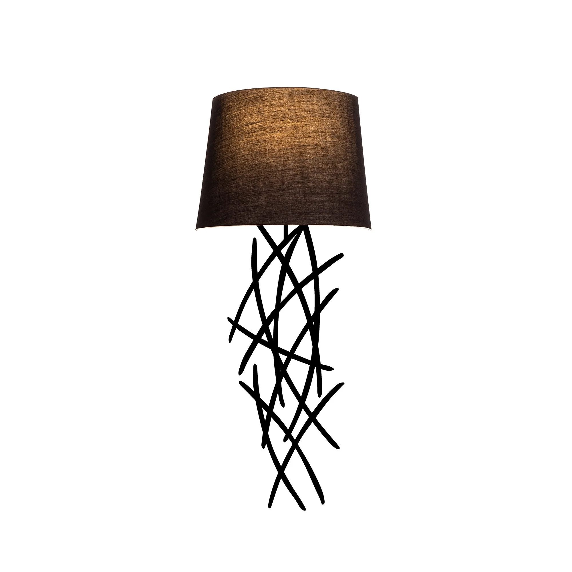 Aplique De Pared, Hierro , Negro, 15x28x72, Casquillo E 27 Max 40 W - Image 3
