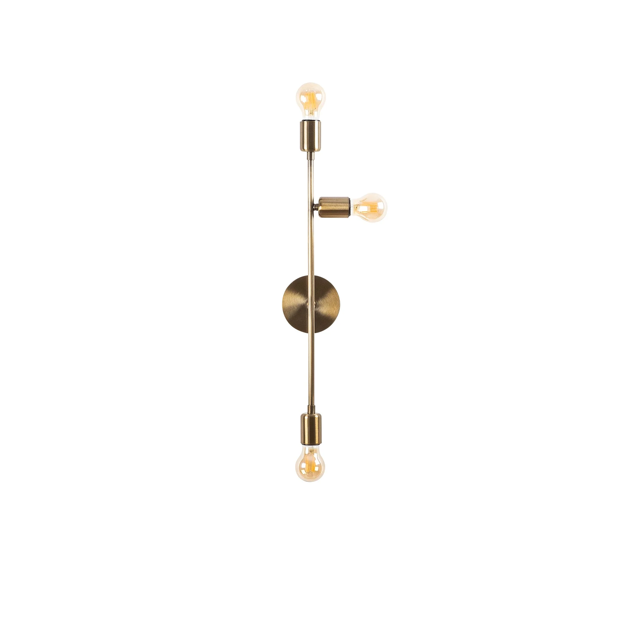 Aplique De Pared, Hierro , Vintage, 15x15x65, Casquillo 3 X E 27 Max 40 W - Image 3