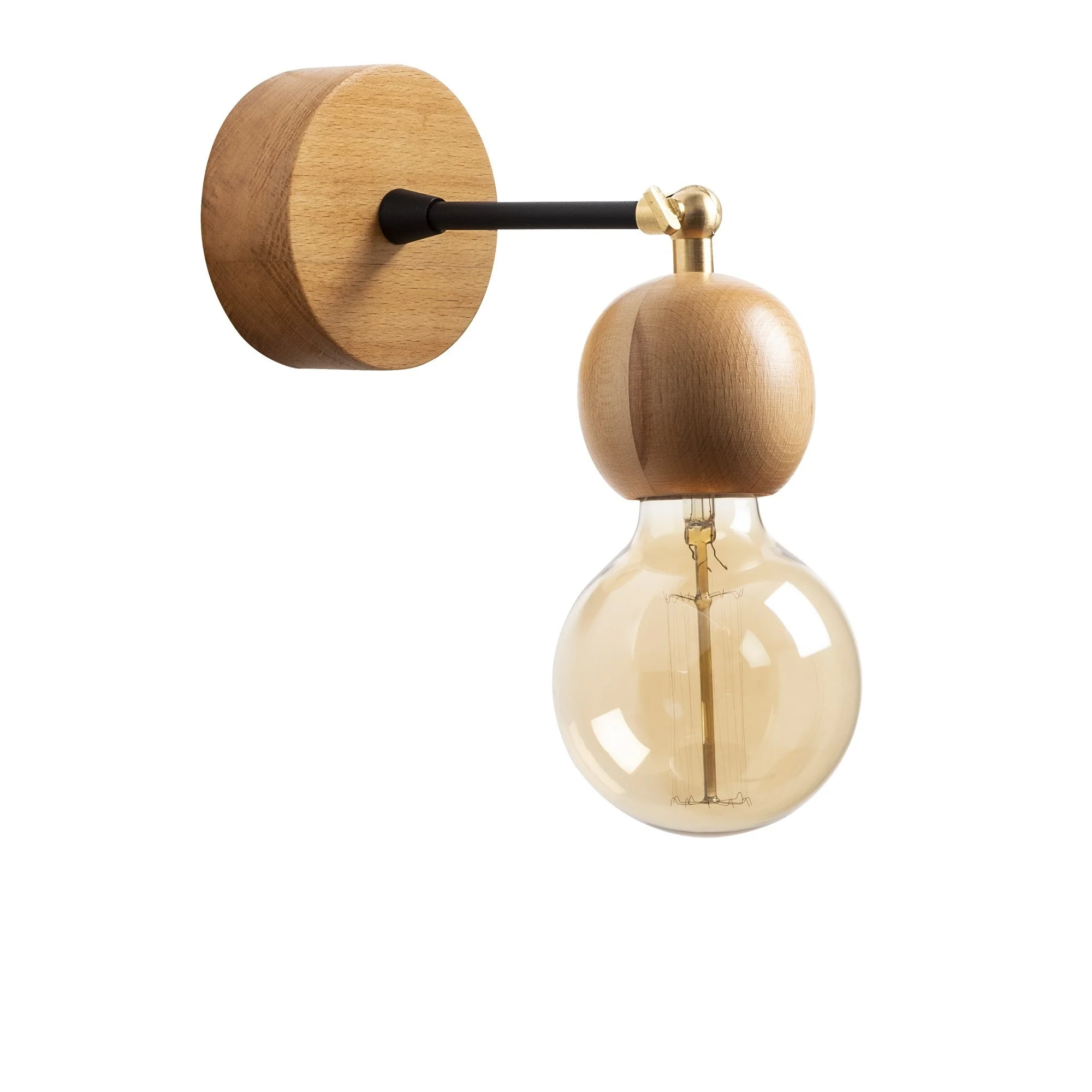 Aplique De Pared, Madera , Natural, 10x10x14, Casquillo E 27 Max 40 W - Image 4