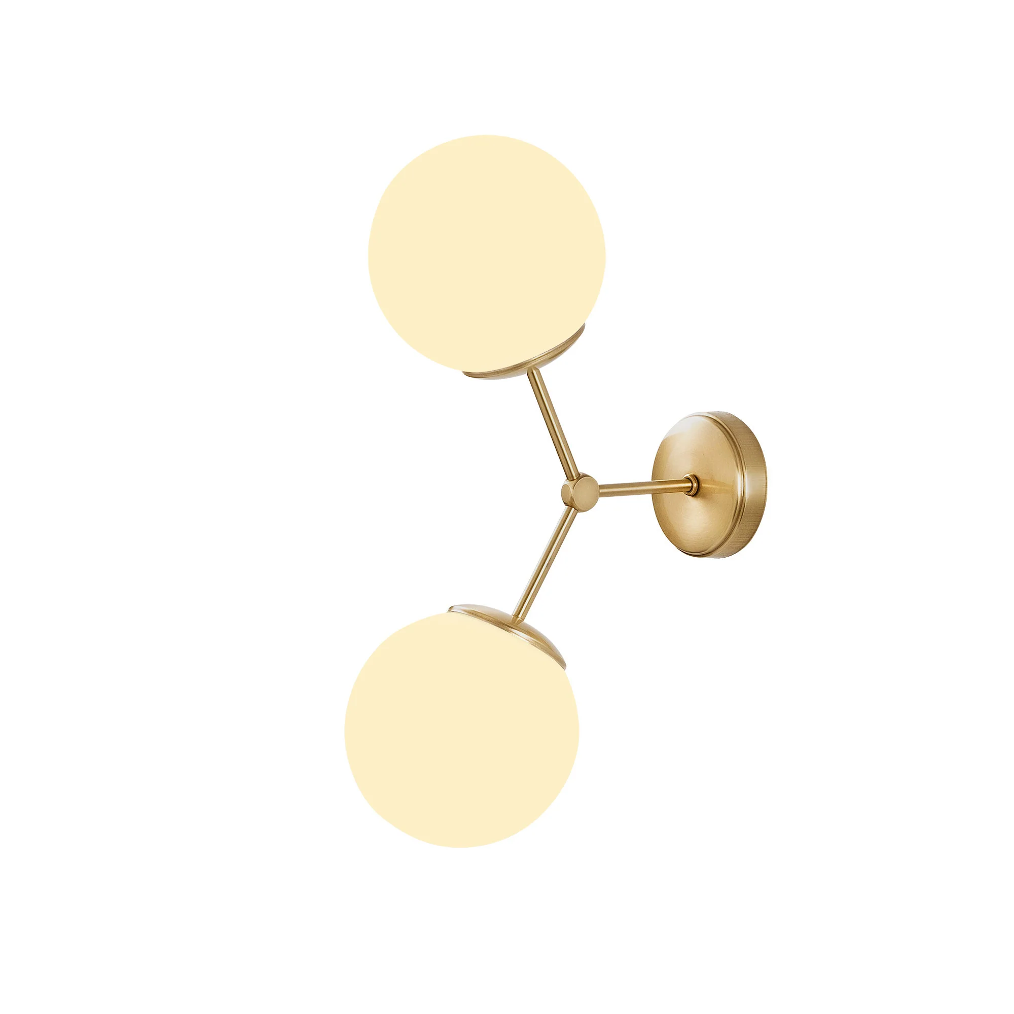 Aplique De Pared, Metal , Amarillo blanco, 28x15x44, Casquillo 2 X E 27 Max 40 W - Image 3
