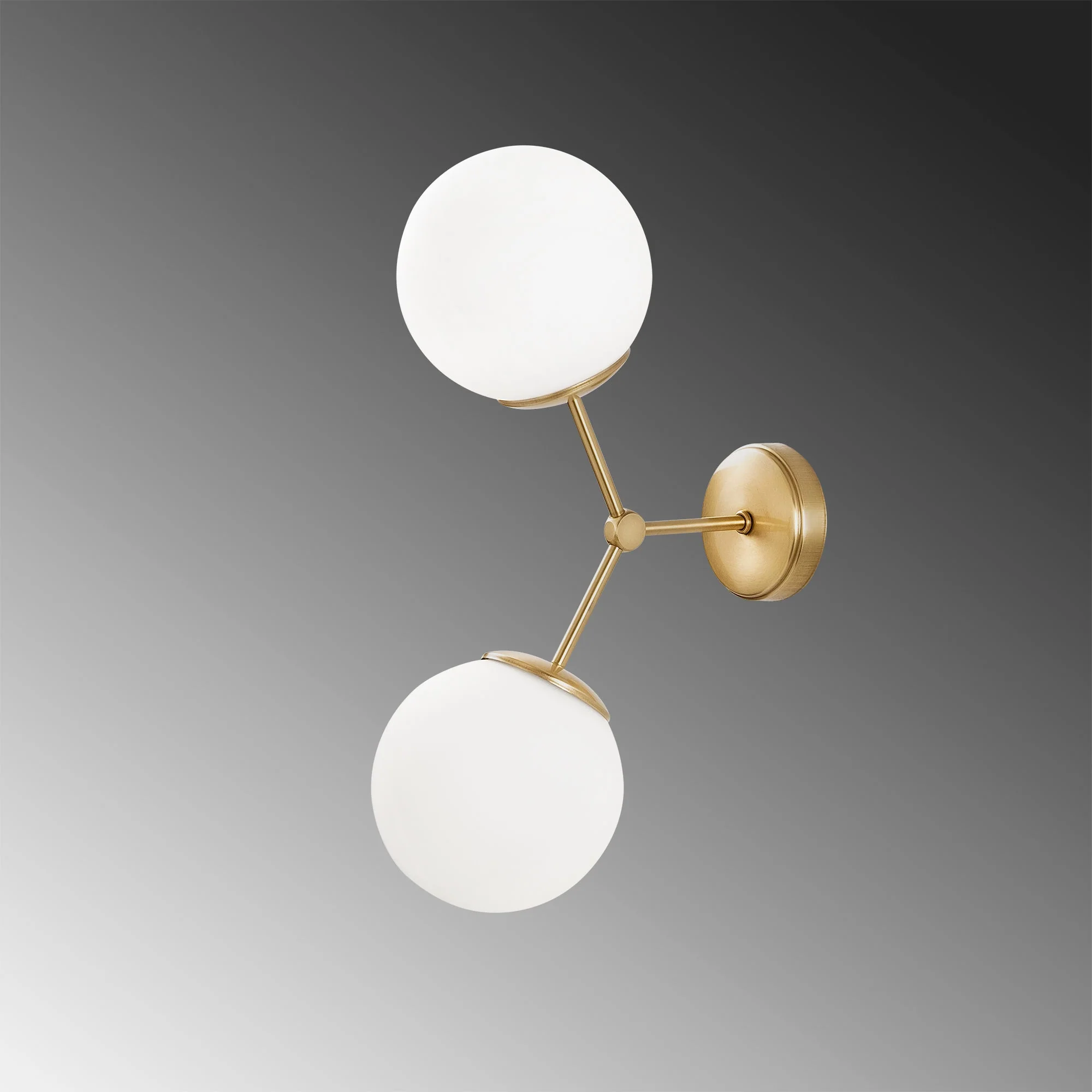 Aplique De Pared, Metal , Amarillo blanco, 28x15x44, Casquillo 2 X E 27 Max 40 W - Image 4
