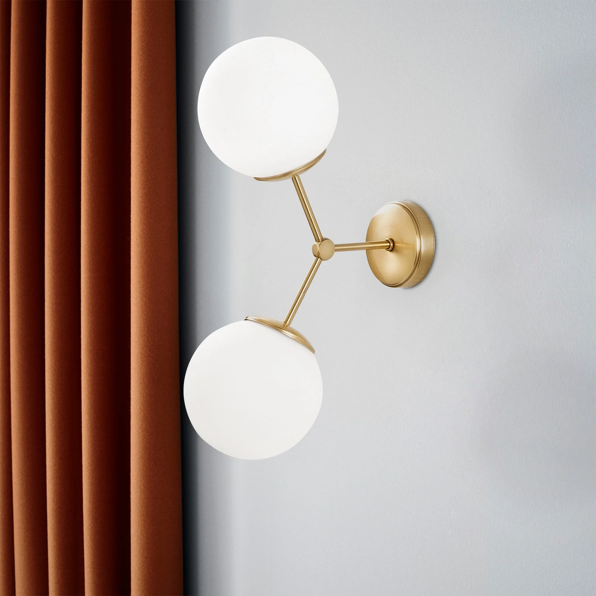 Aplique De Pared, Metal , Amarillo blanco, 28x15x44, Casquillo 2 X E 27 Max 40 W - Image 5