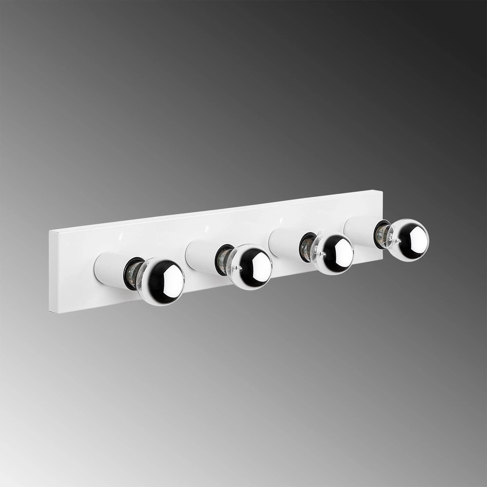 Aplique De Pared, Metal , Blanco, 10x10x60, Casquillo 4 X E27 Max 40 W - Image 3