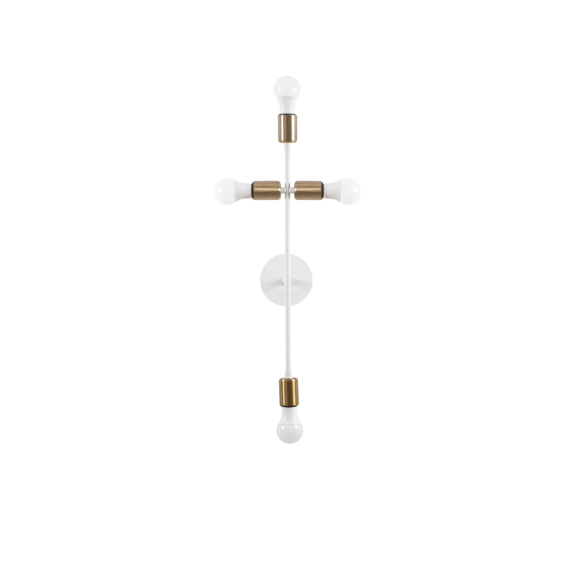 Aplique De Pared, Metal , Blanco, 20x15x62, Casquillo 4 X E 27 Max 40 W - Image 3