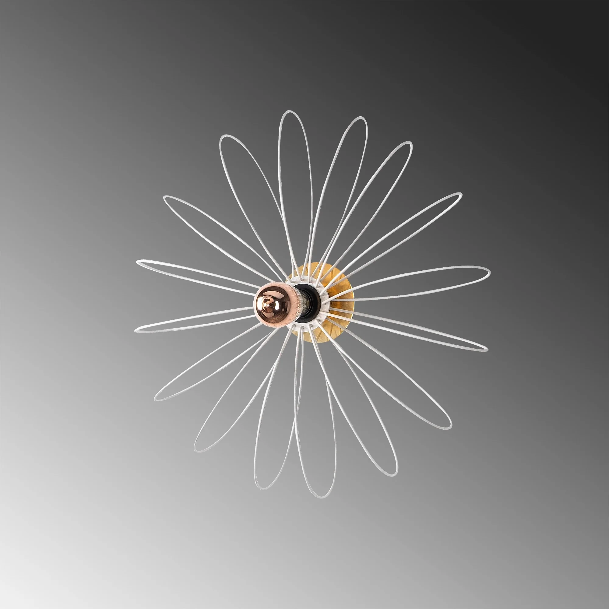 Aplique De Pared, Metal , Blanco, 58x12x58, Casquillo E 27 Max 40 W - Image 3