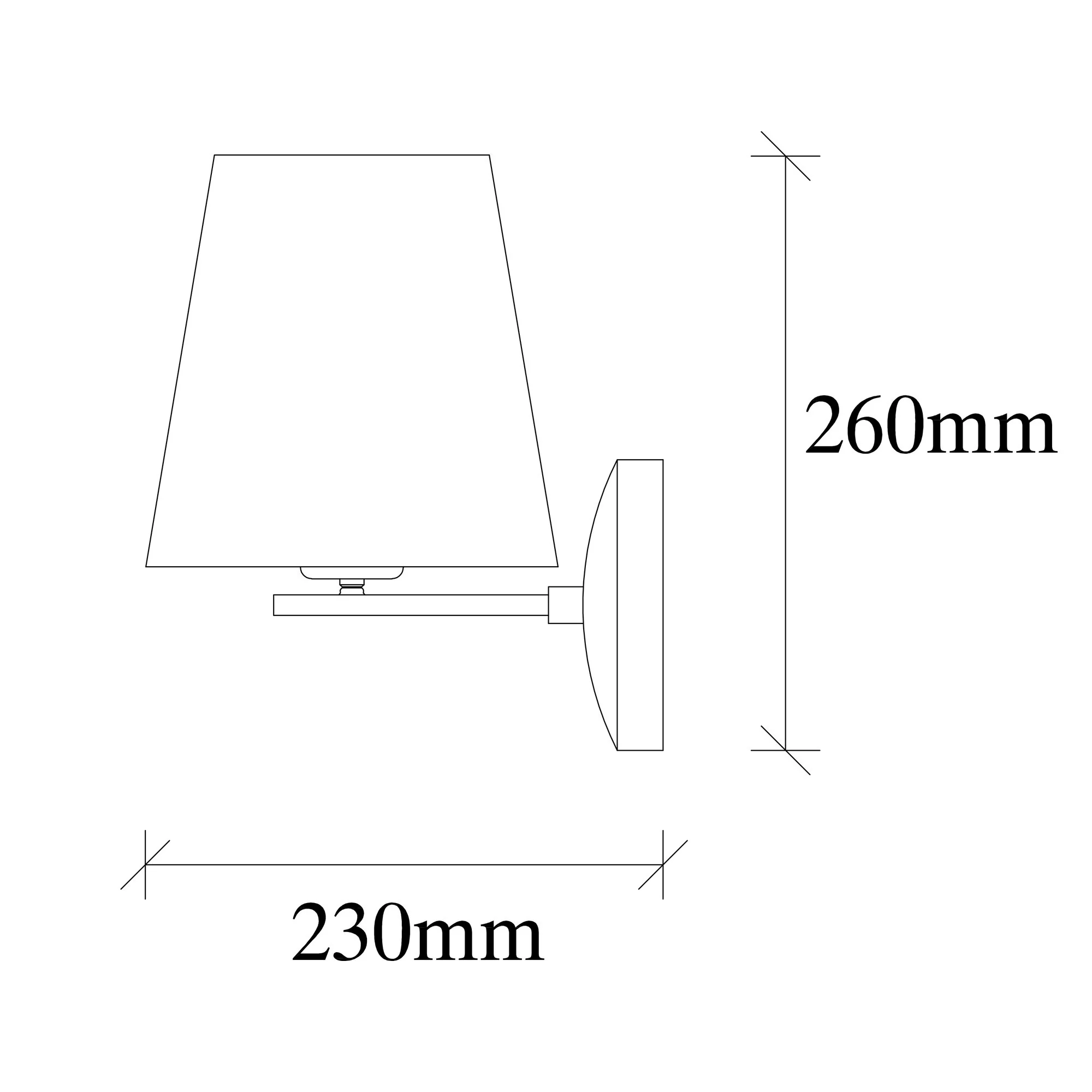 Aplique De Pared, Metal , Crema, 18x22x26, Casquillo E 27 Max 40 W - Image 2