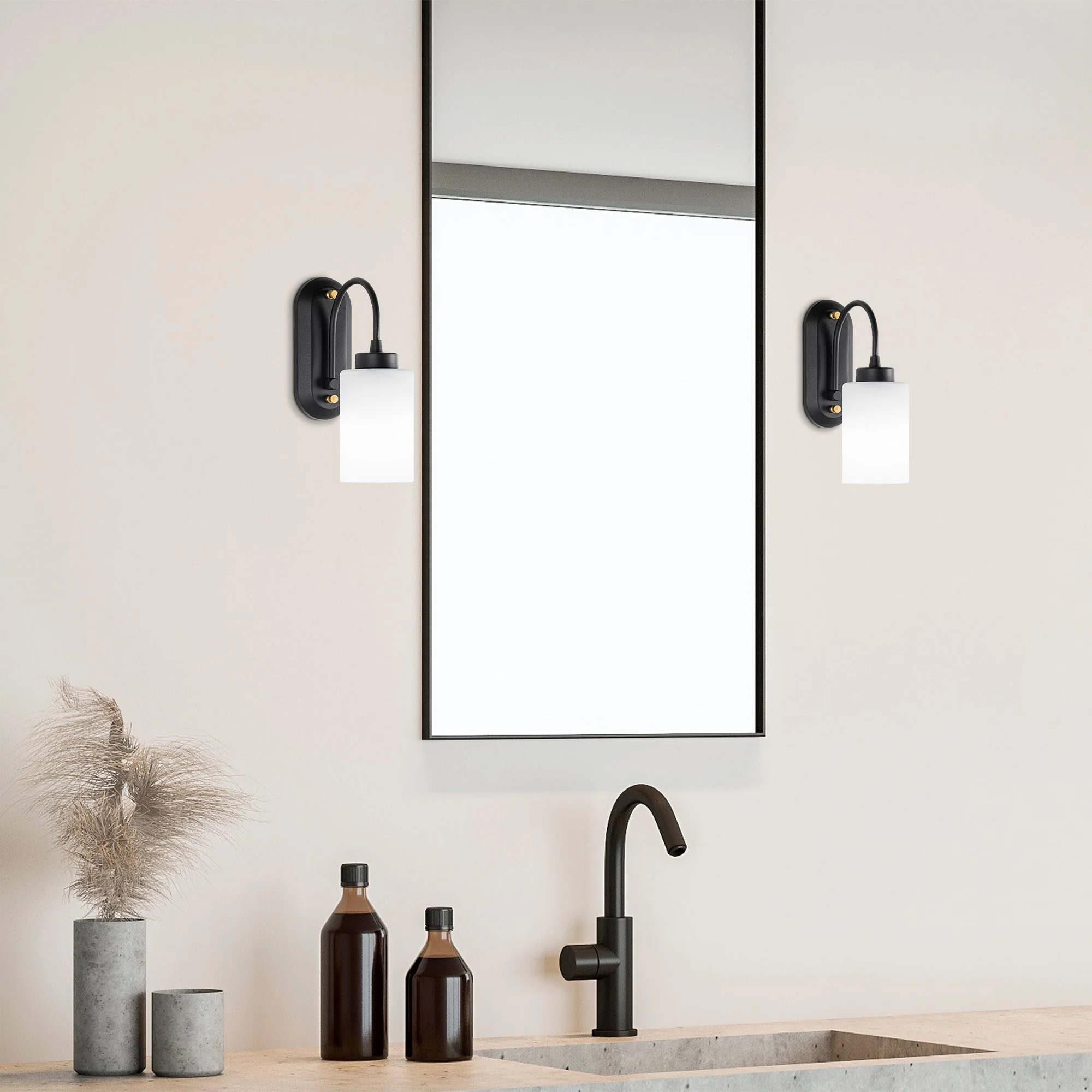 Aplique De Pared, Metal , Negro, 10x21x28, Casquillo E27 Max 40 W - Image 5