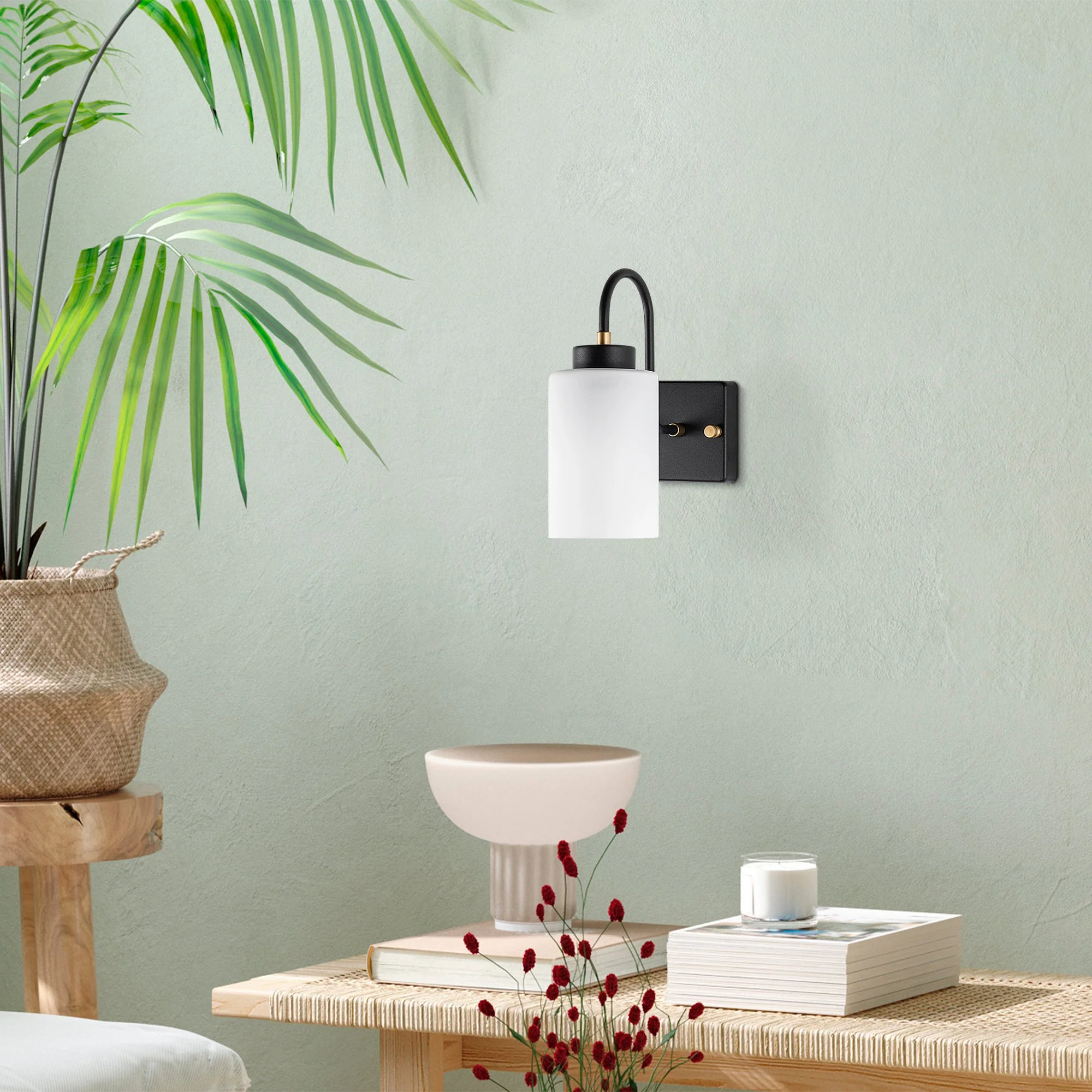 Aplique De Pared, Metal , Negro, 10x23x24, Casquillo E27 Max 40 W - Image 5