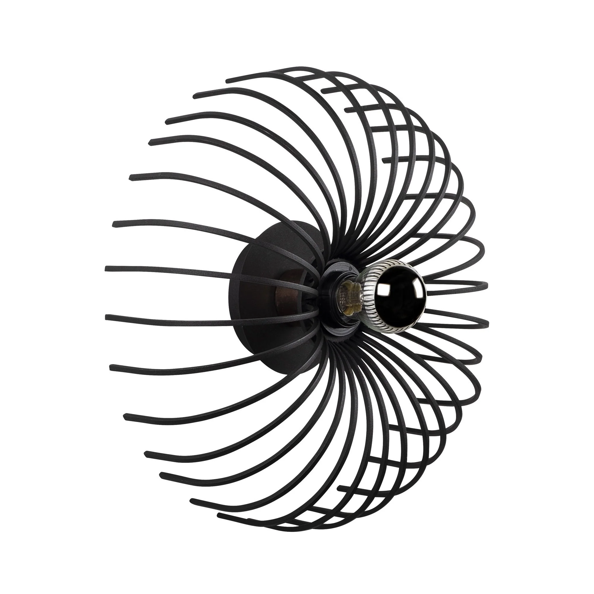 Aplique De Pared, Metal , Negro, 12x12x36, Casquillo E 27 Max 40 W - Image 5