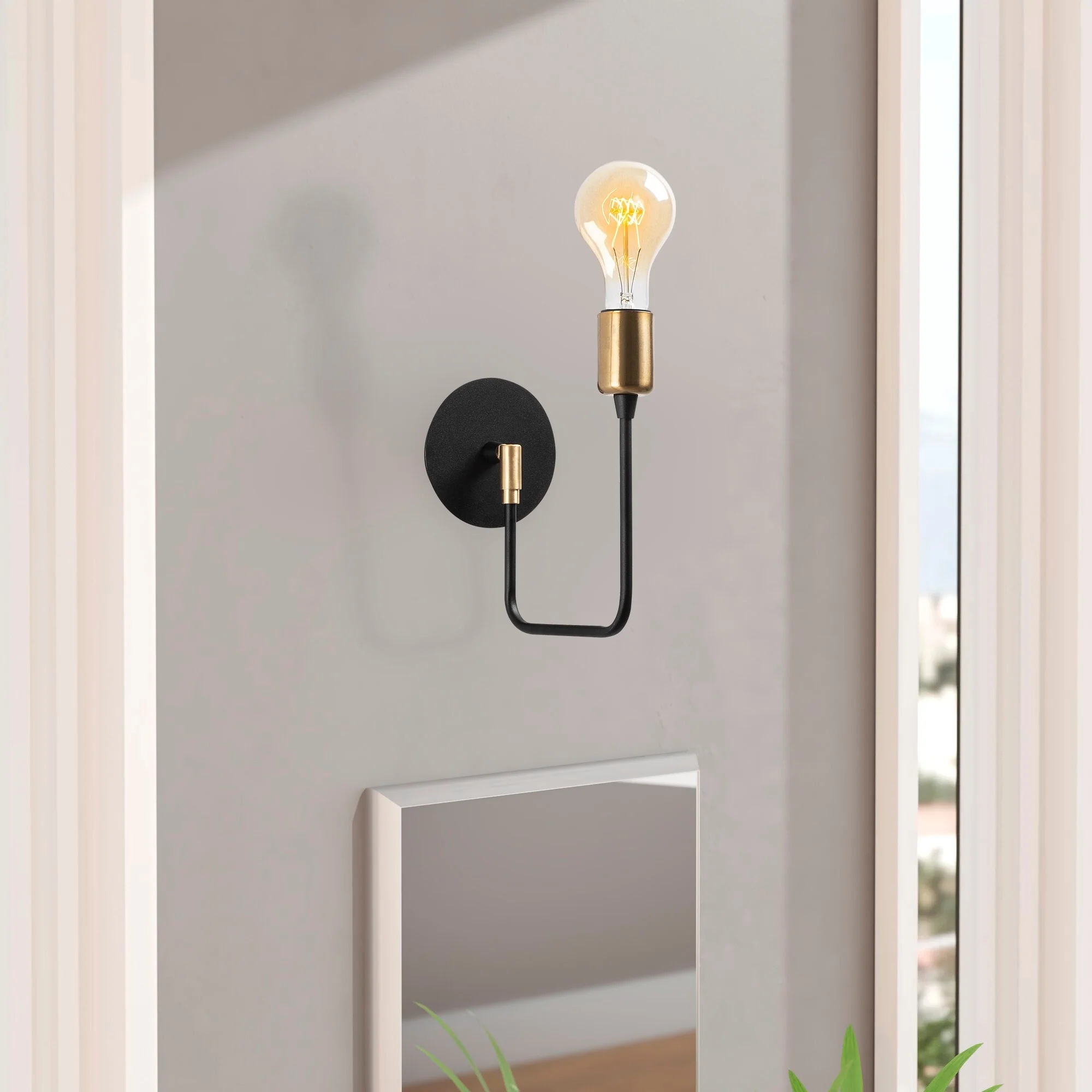 Aplique De Pared, Metal , Negro, 12x23x24, Casquillo E 27 Max 40 W - Image 6