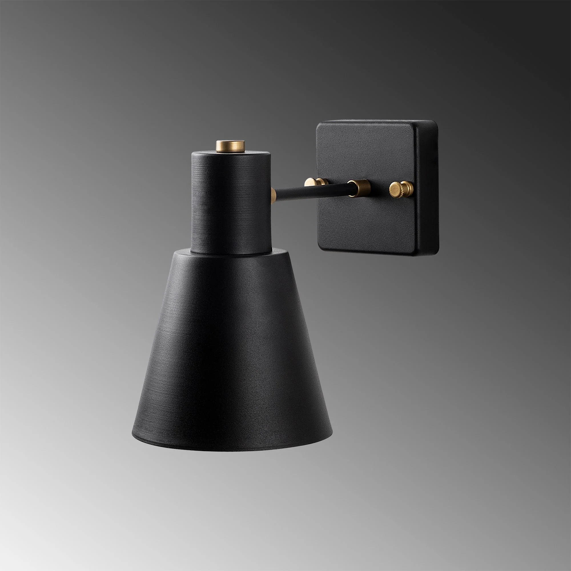 Aplique De Pared, Metal , Negro, 14x24x21, Casquillo E27 Max 40 W - Image 3