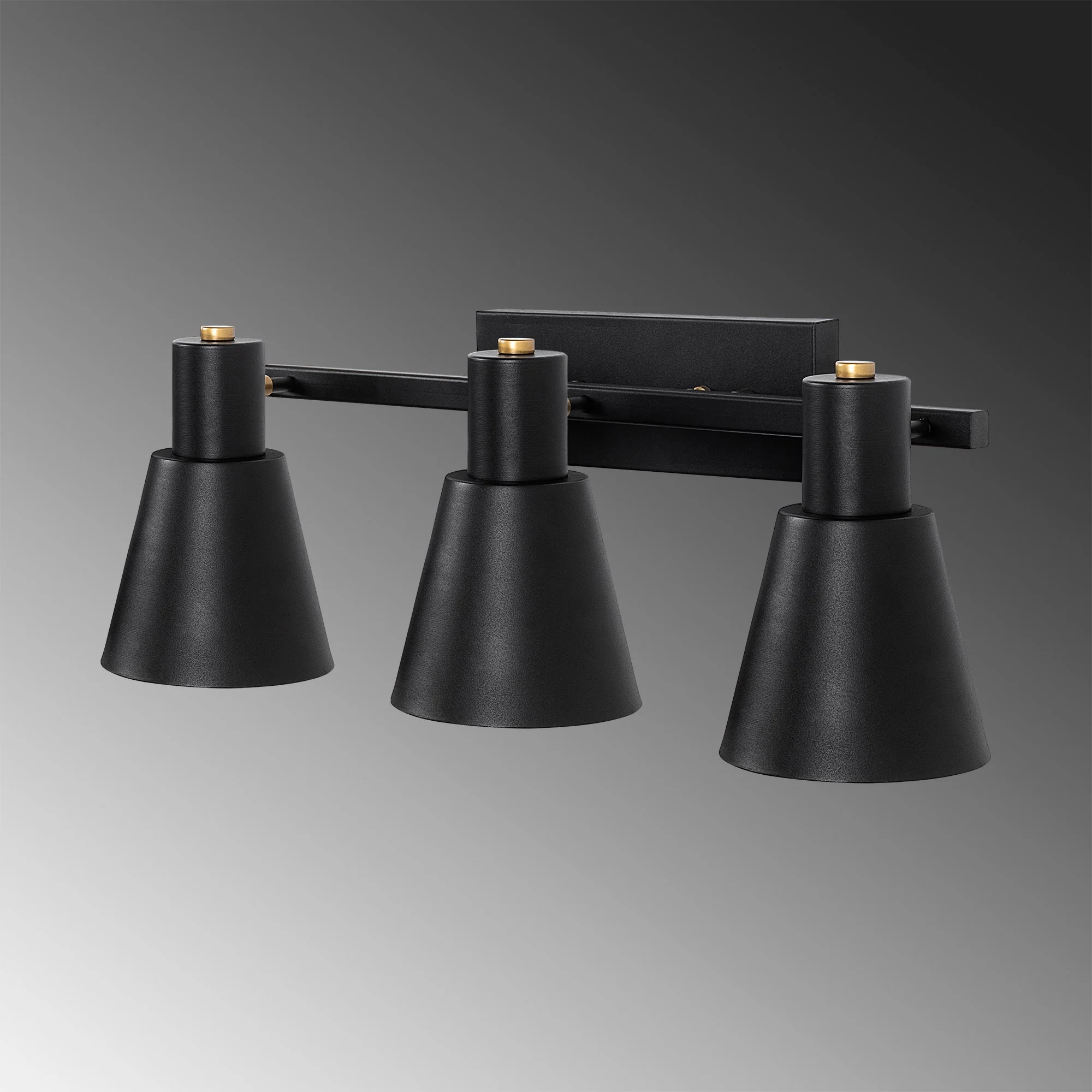 Aplique De Pared, Metal , Negro, 60x21x21, Casquillo 3 X E27 Max 40 W - Image 3
