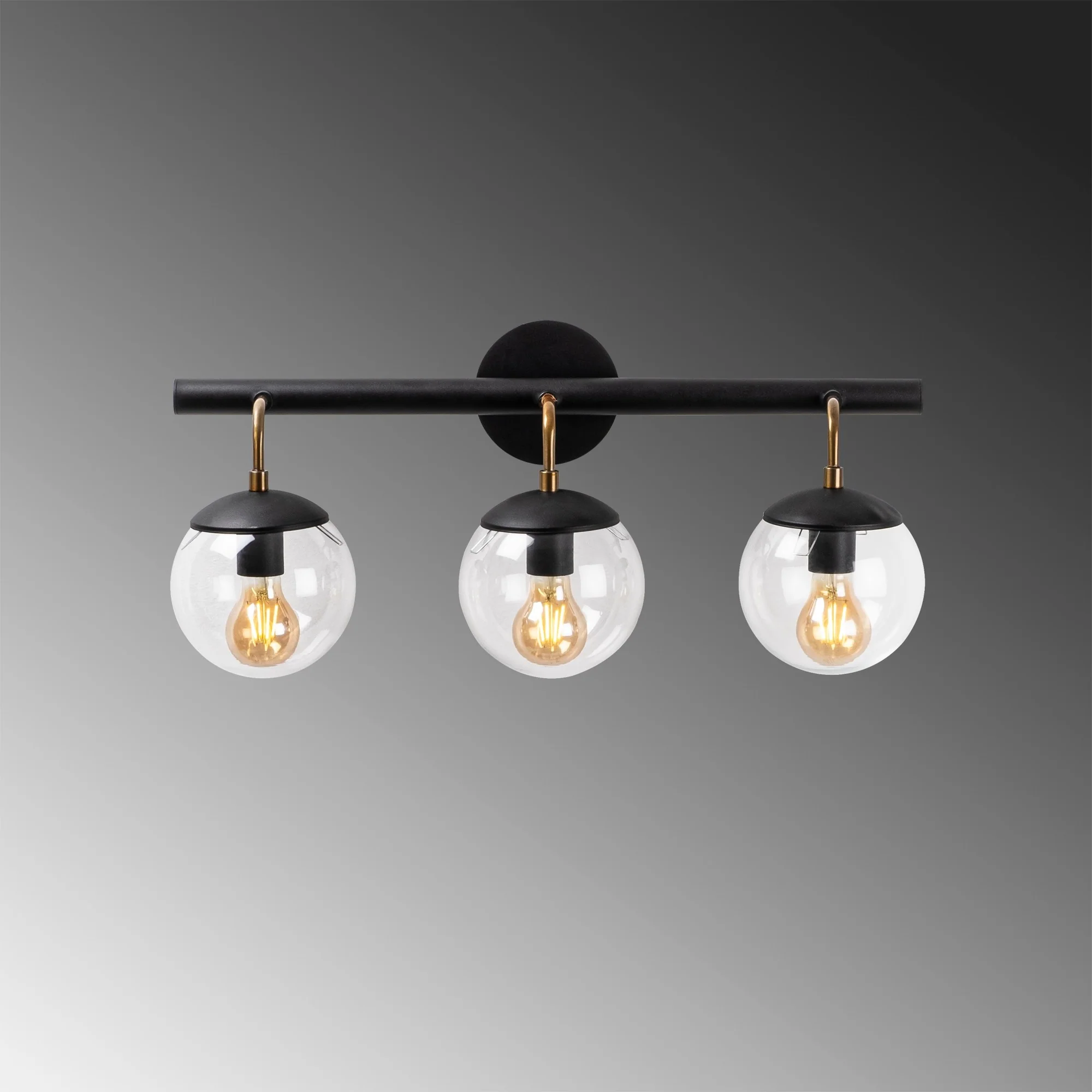 Aplique De Pared, Metal , Negro, 61x28x20, Casquillo 3 X E 27 Max 40 W - Image 4