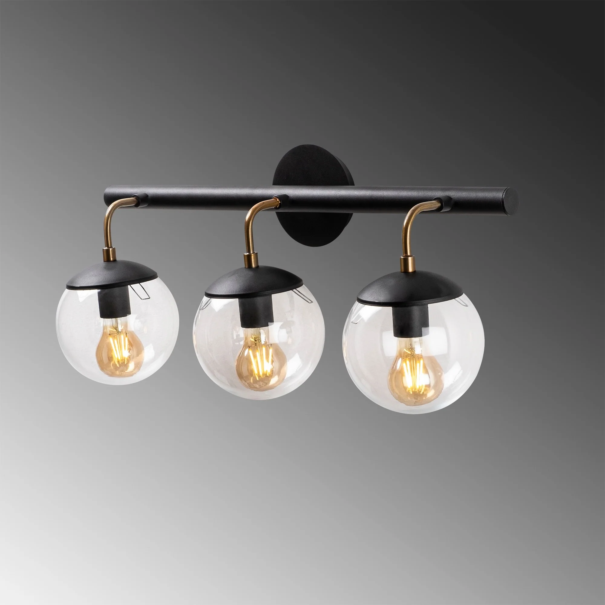 Aplique De Pared, Metal , Negro, 61x28x20, Casquillo 3 X E 27 Max 40 W - Image 6