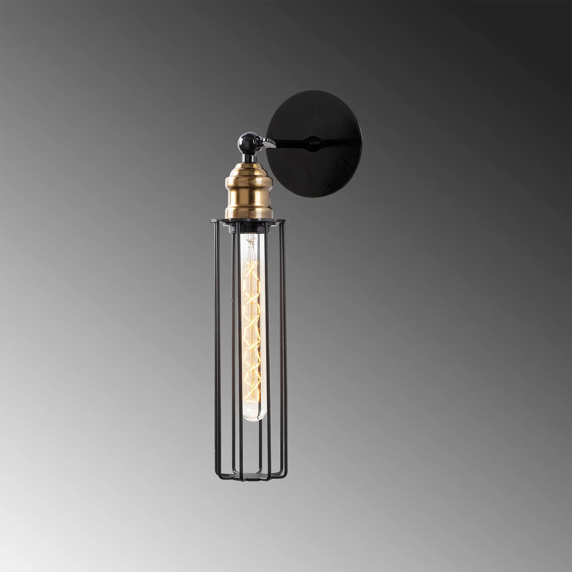 Aplique De Pared, Metal , Negro, 8x16x40, Casquillo E 27 Max 40 W - Image 3