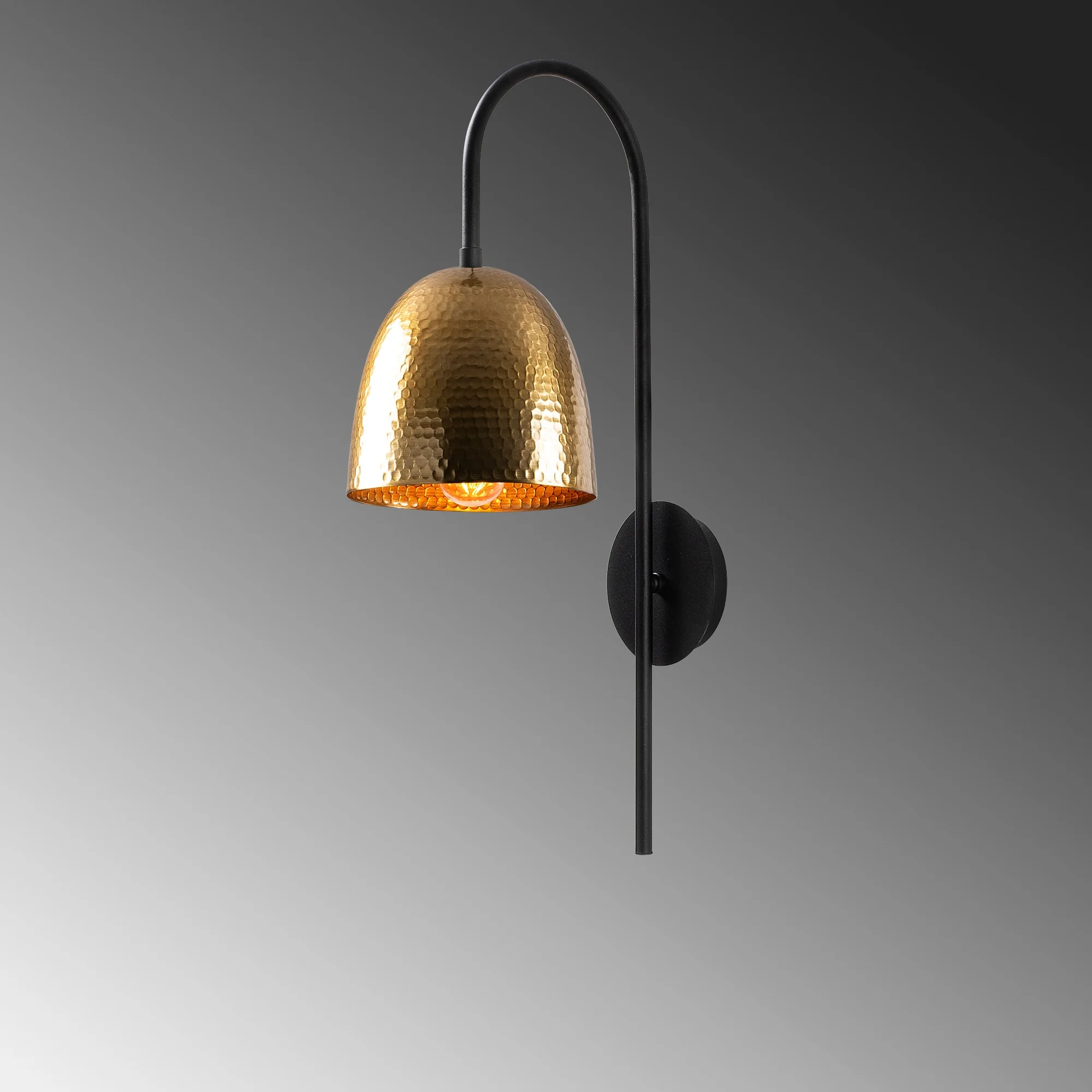 Aplique De Pared, Metal , Negro vintage, 16x24x57, Casquillo E 27 Max 40 W - Image 4