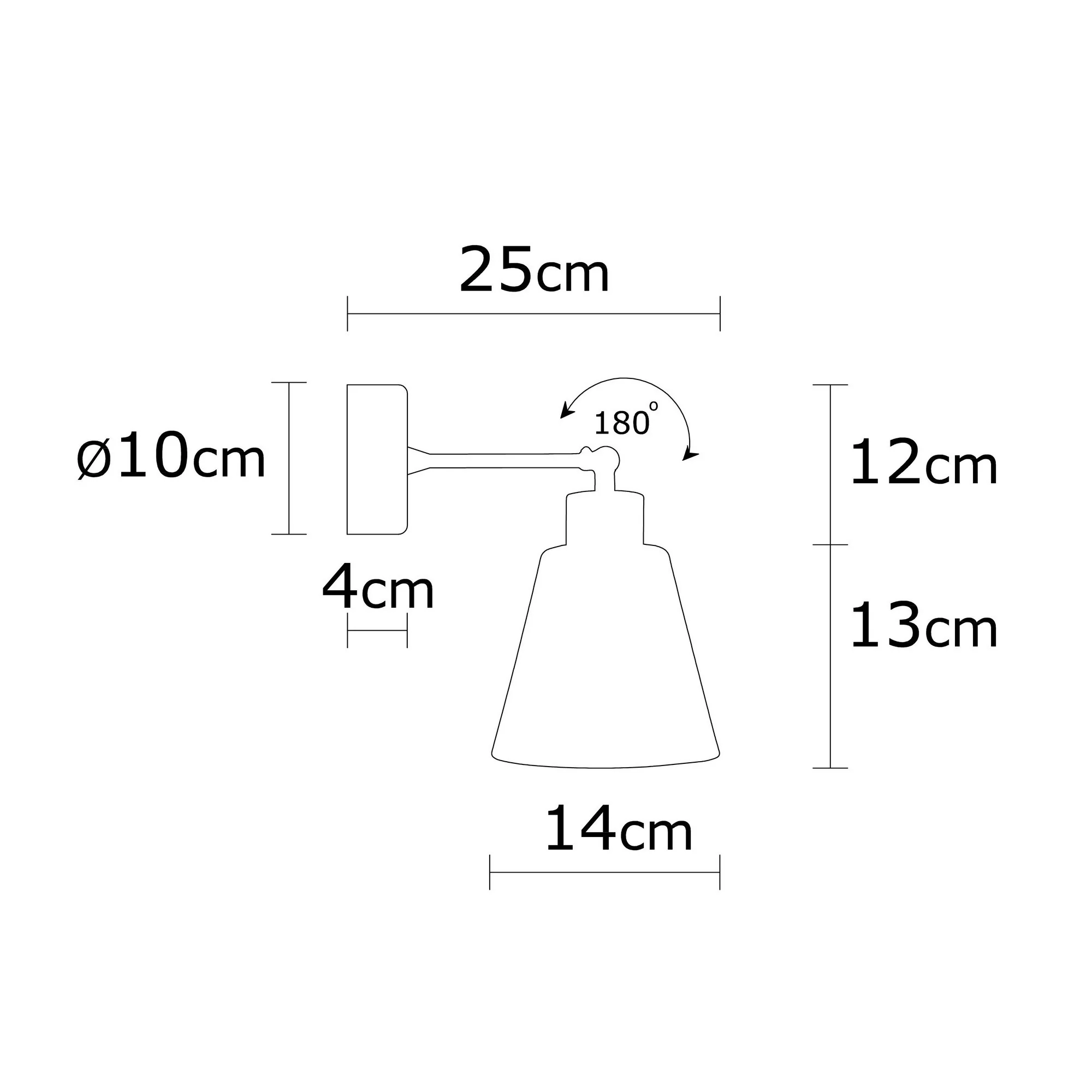 Aplique De Pared, Metal , Turquesa, 14x14x25, Casquillo E 27 Max 40 W - Image 2