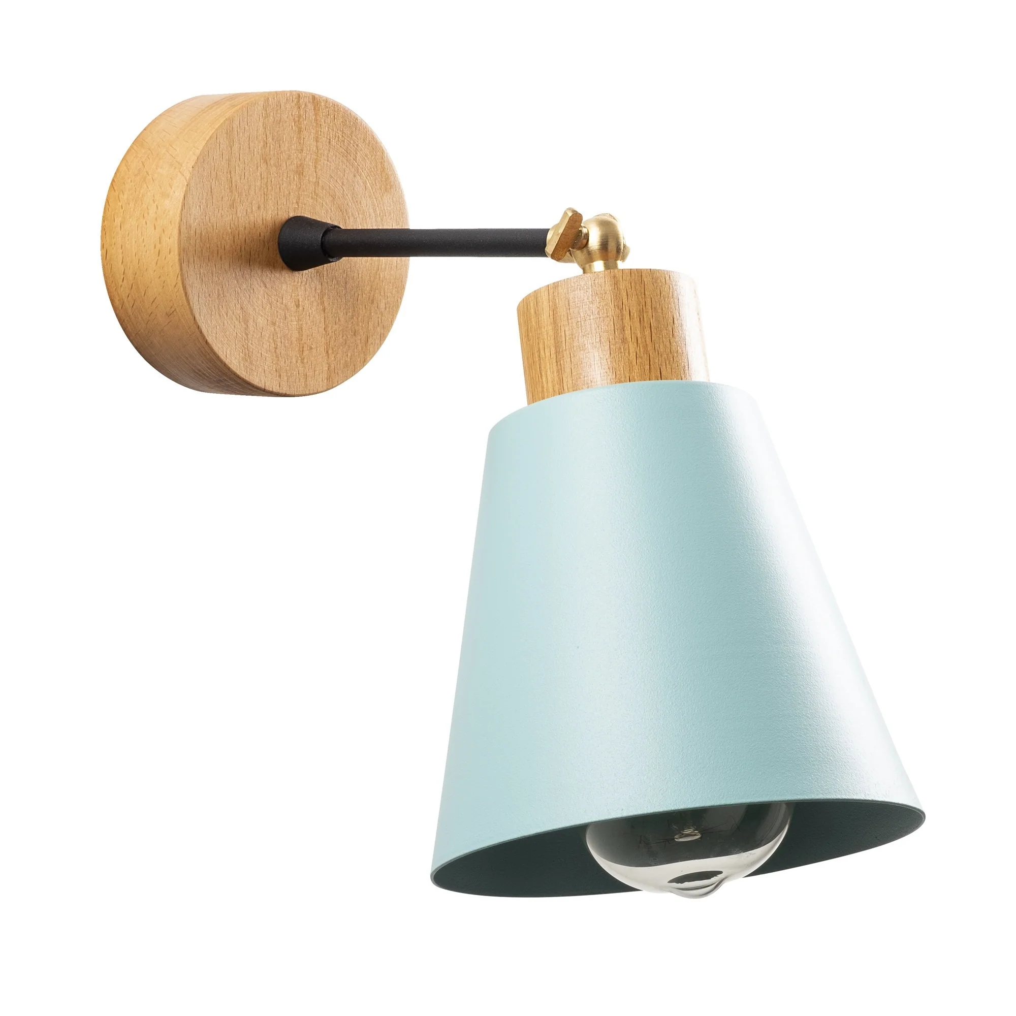 Aplique De Pared, Metal , Turquesa, 14x14x25, Casquillo E 27 Max 40 W - Image 3