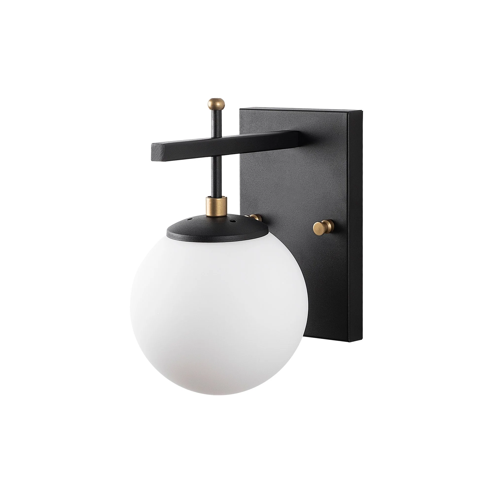 Aplique De Pared Pantalla Blanca, Metal , Negro, 15x20x15, Casquillo E14 Max 40 W
