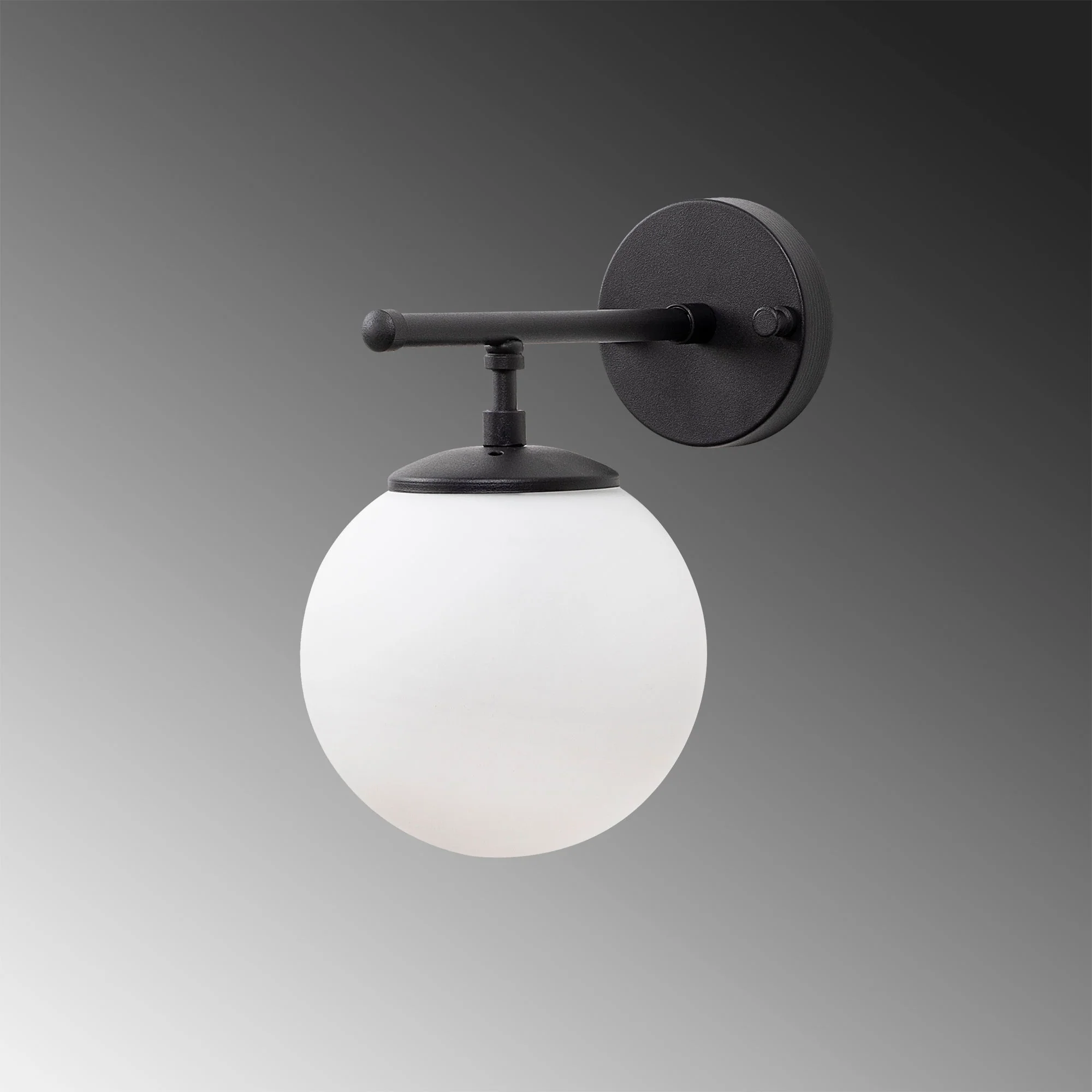 Aplique De Pared Pantalla Blanca, Metal , Negro, 15x24x24, Casquillo E14 Max 40 W - Image 4