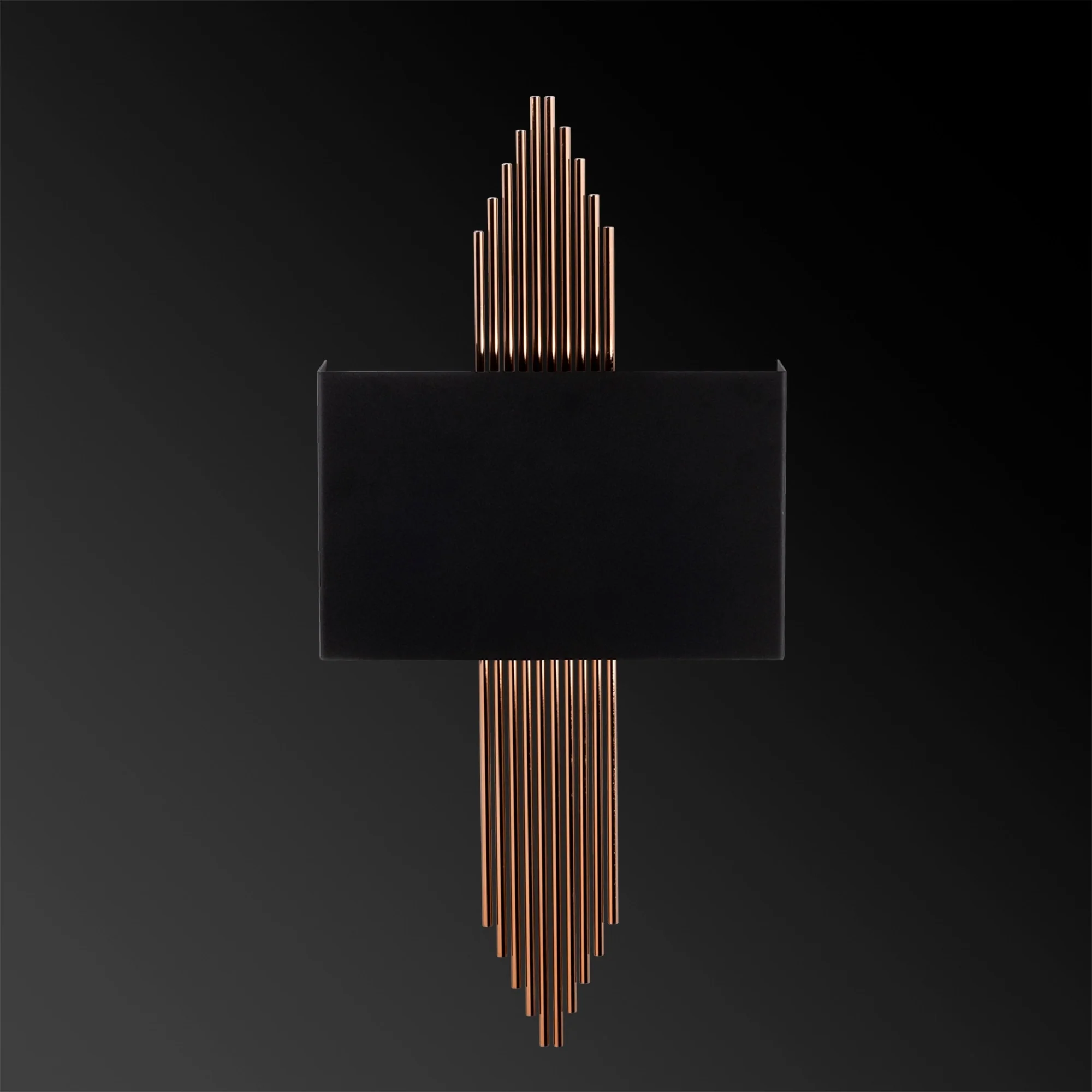 Aplique De Pared Recto, Metal , Negro cobre, 75x10x22, Casquillo E 27 Max 40 W - Image 4