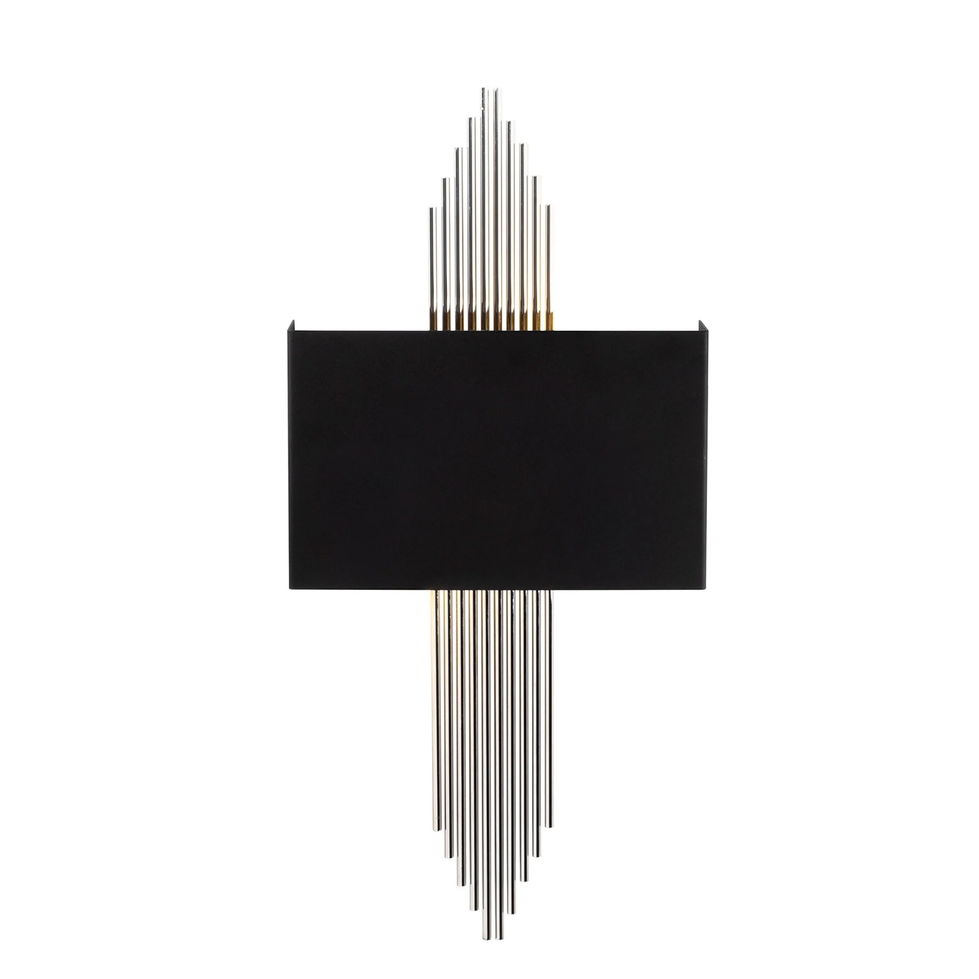 Aplique De Pared Recto, Metal , Negro plata, 75x10x22, Casquillo E 27 Max 40 W - Image 3