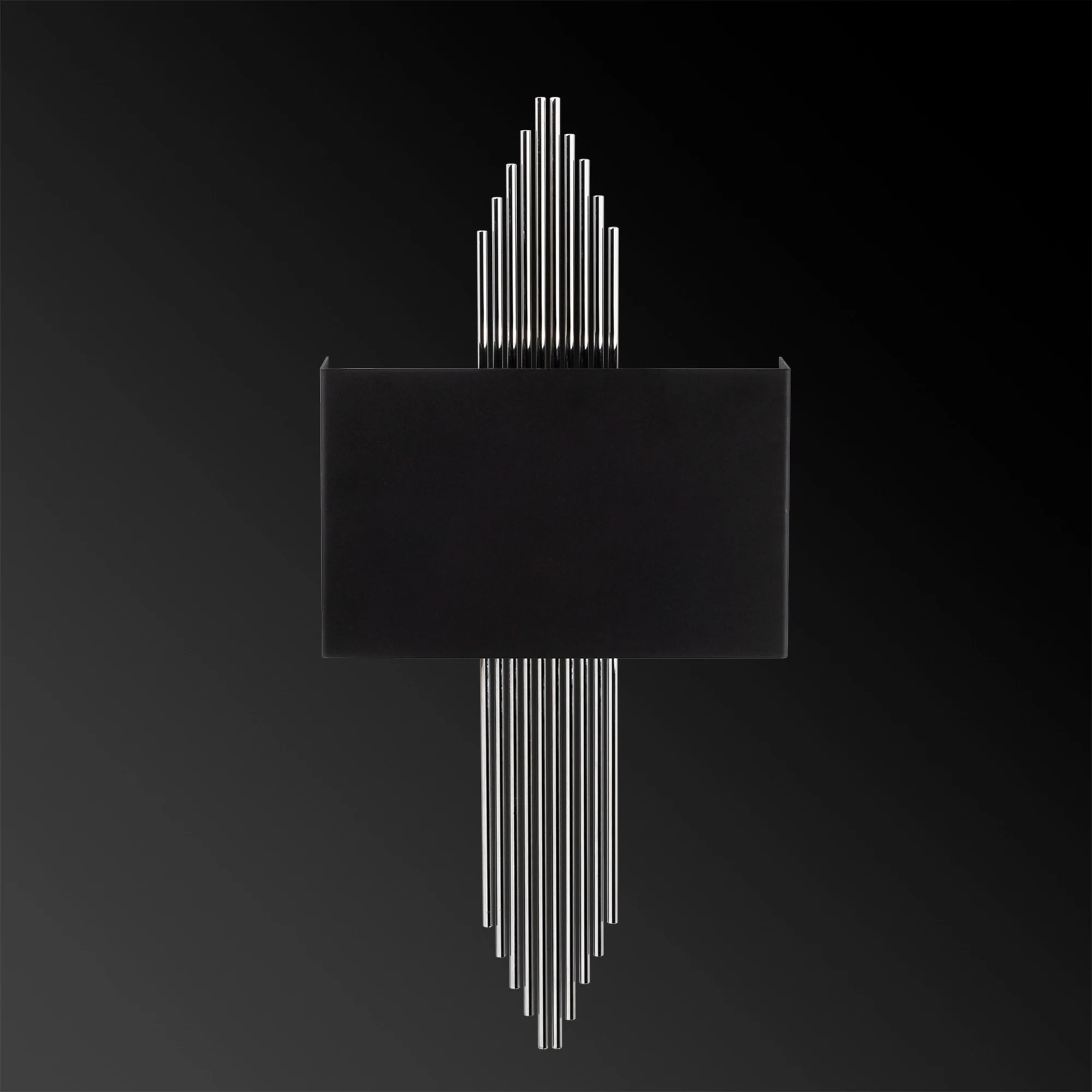 Aplique De Pared Recto, Metal , Negro plata, 75x10x22, Casquillo E 27 Max 40 W - Image 4