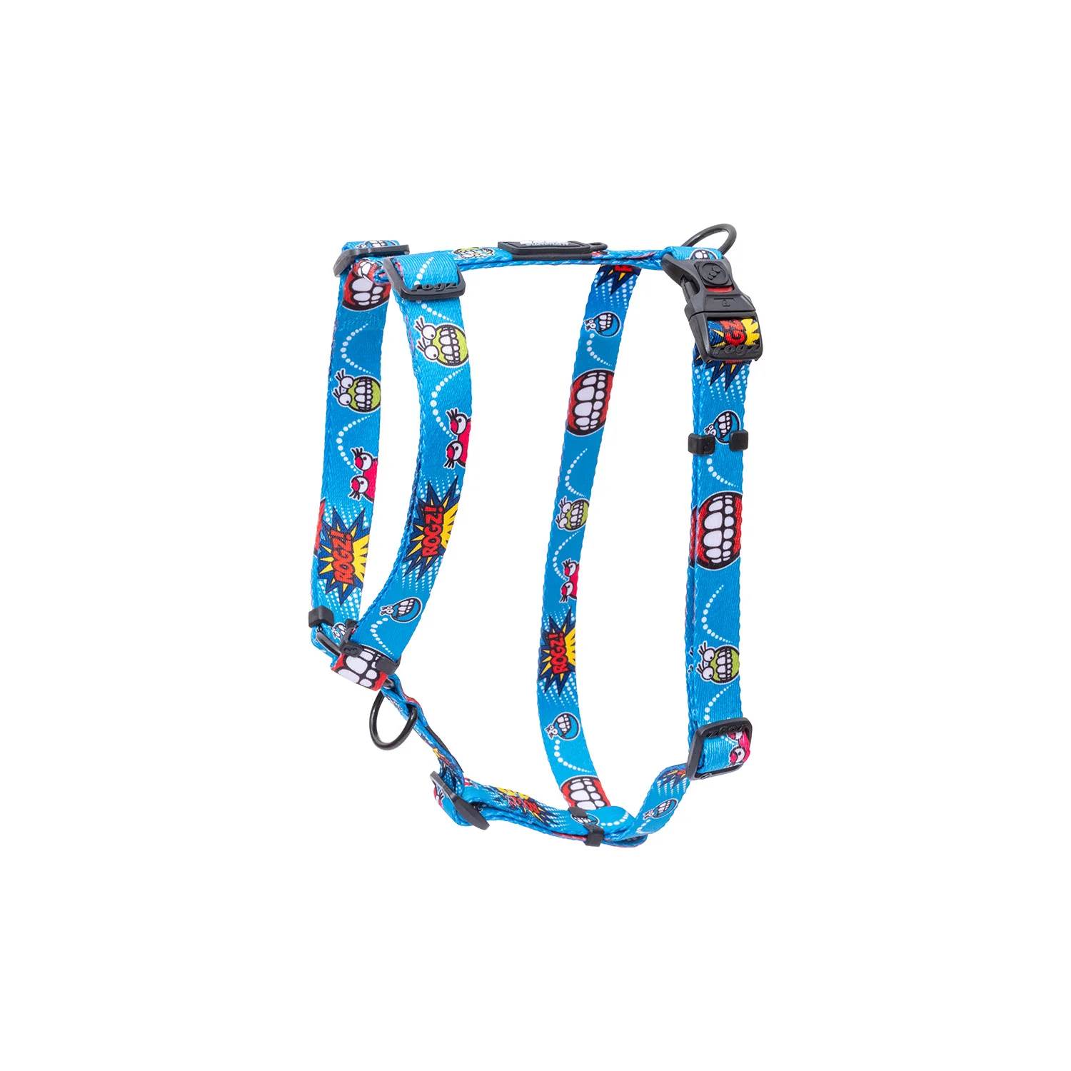 Arnés Para Perro, Modelo Fusion De Rogz, Estampado Comic Azul. Talla M (12-22kg)
