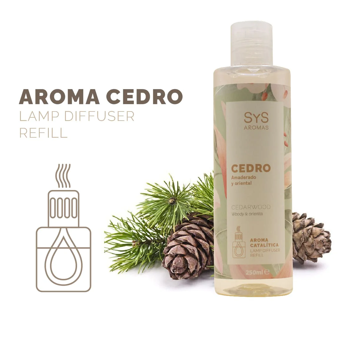 Aroma Lámpara Catalítica Cedro 250 ml | Fragancia Amaderada y Elegante | Eliminación de Olores | Ambiente Duradero - Image 4