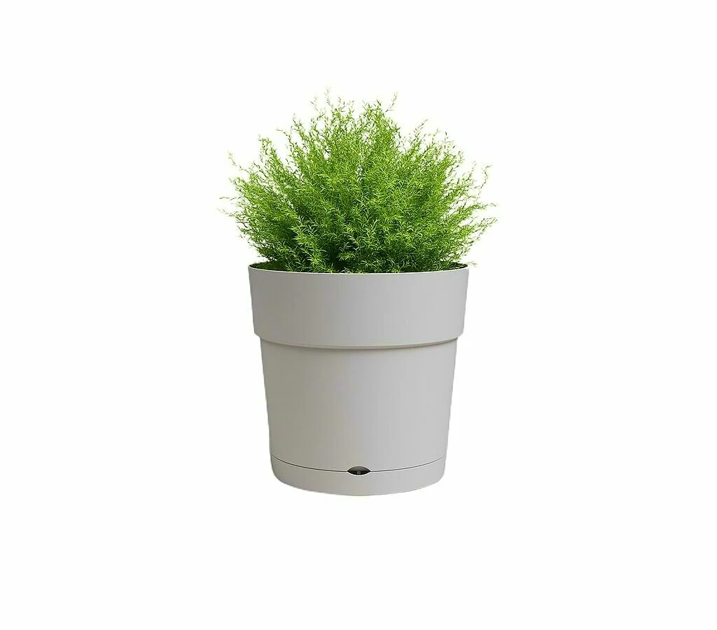 Artevasi Macetero Gris Capri 35 Cm Con Reserva De Agua De Plástico Reciclado - Image 2