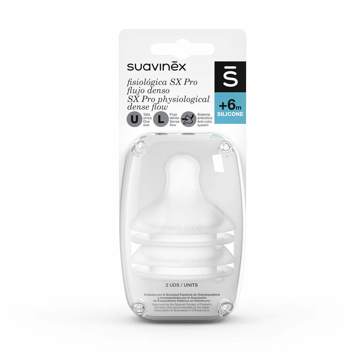 Aspirador Suavinex Sx Pro Fisiológico L (2 Piezas)